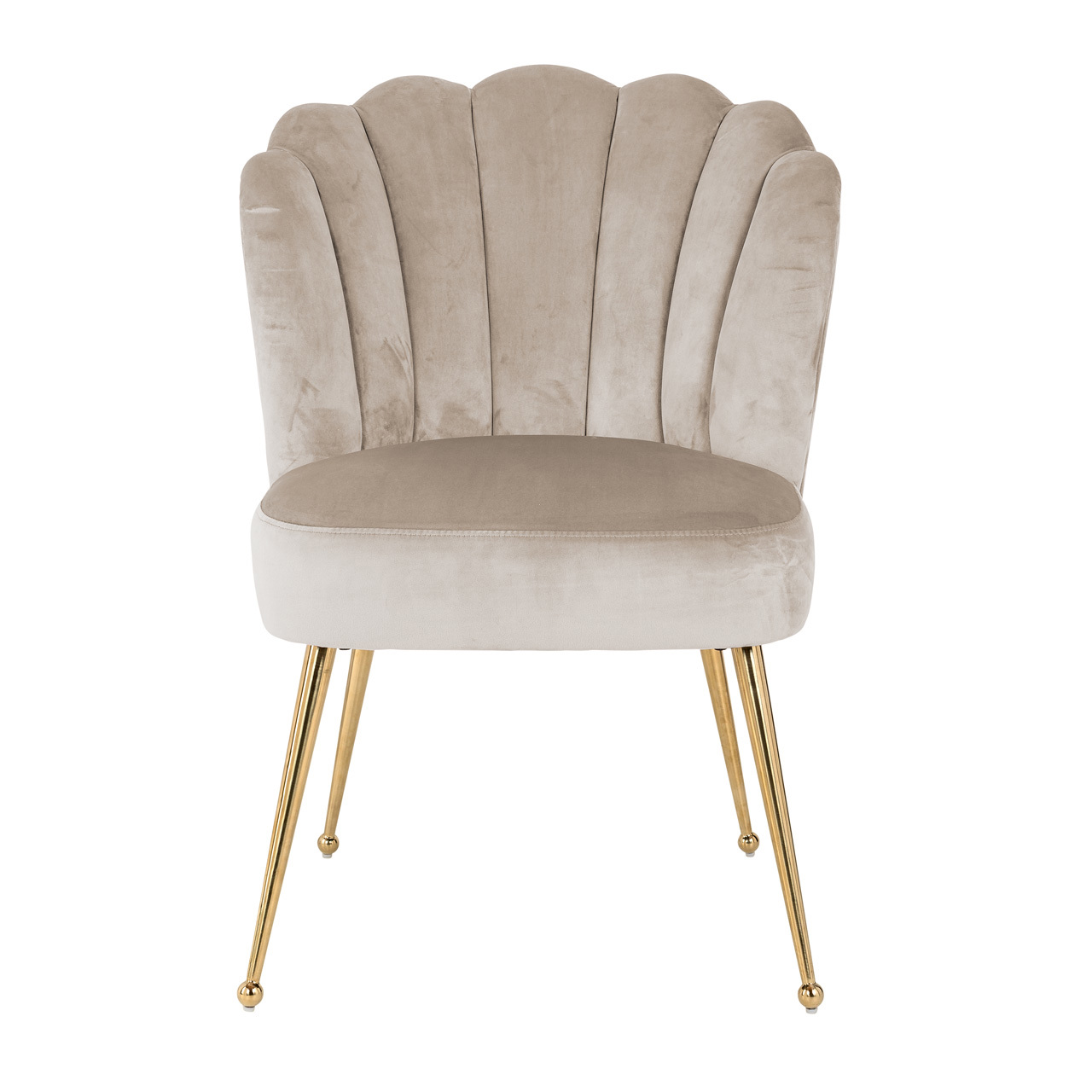 Silla de comedor Pippa caqui de terciopelo - Richmond Interiors