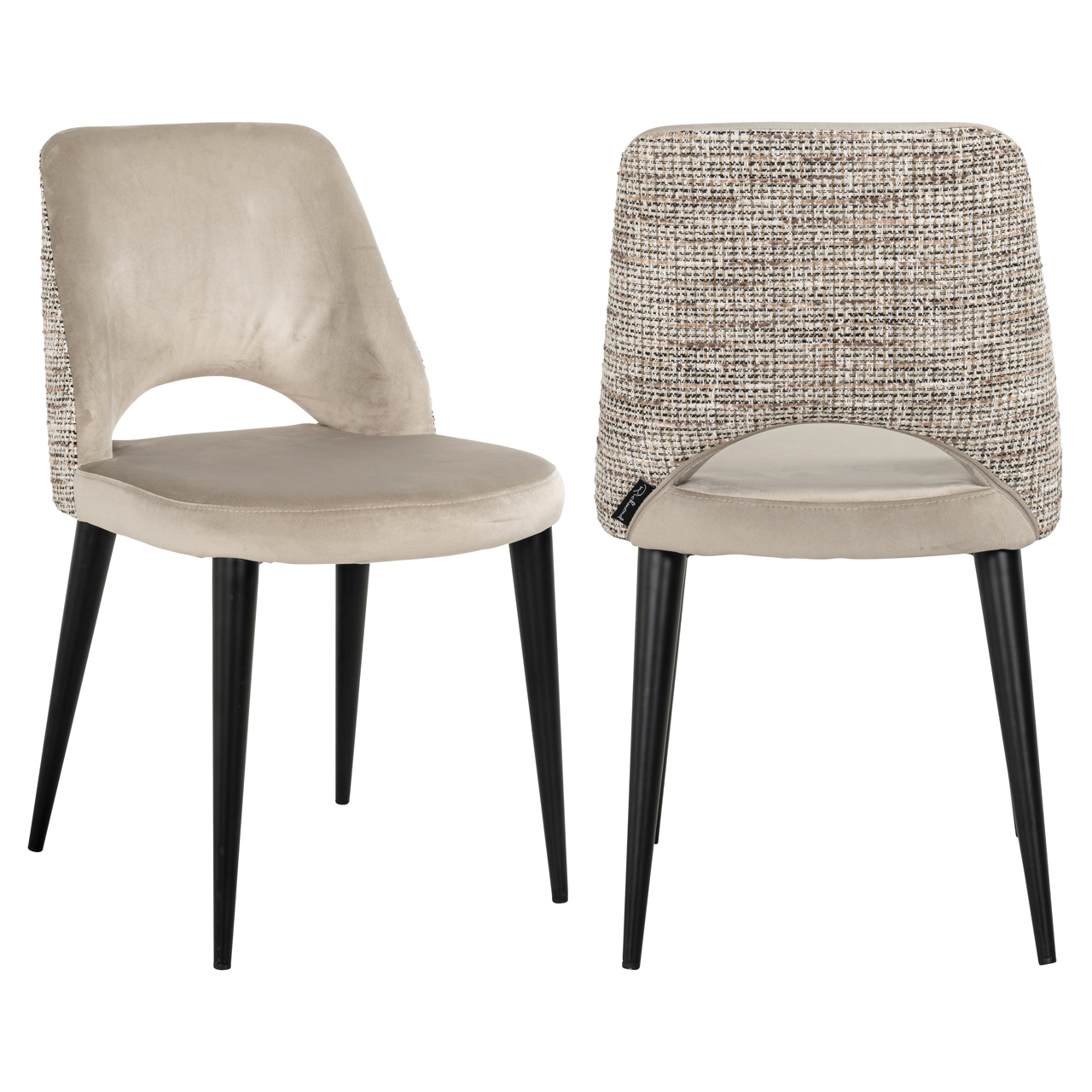 Esszimmerstuhl Tabitha trendy nature feuerhemmend (Set aus 2) - Richmond Interiors