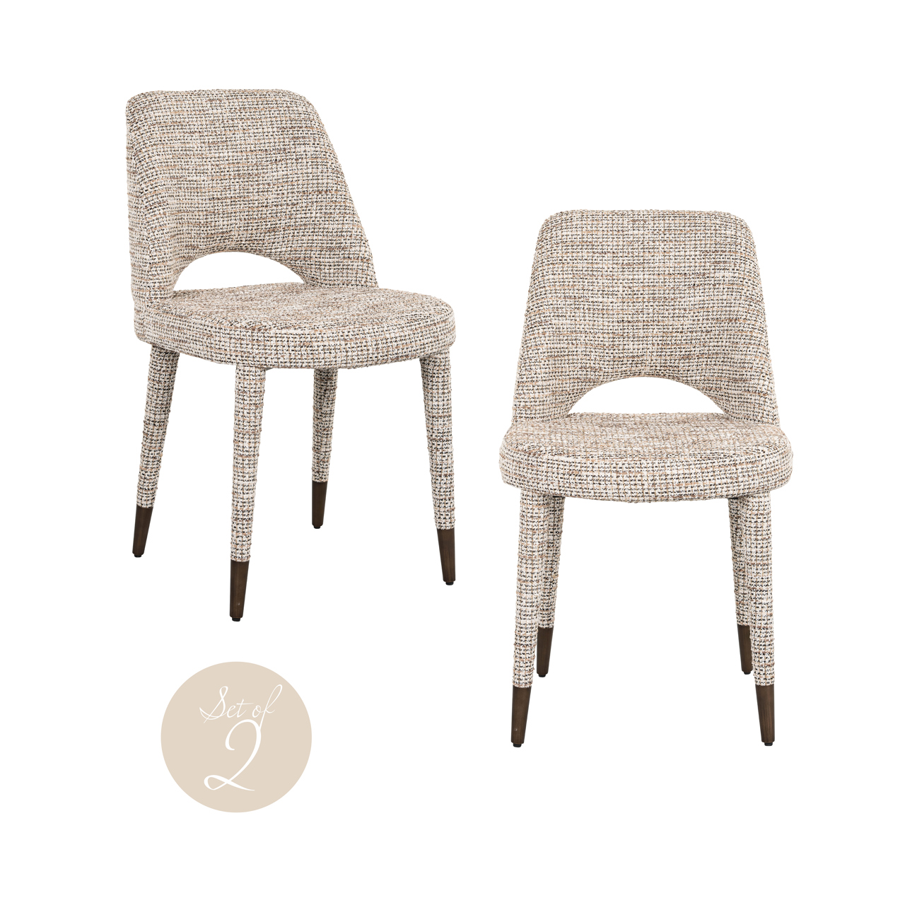 Silla de comedor Cecilia trendy nature (set de 2) - Richmond Interiors