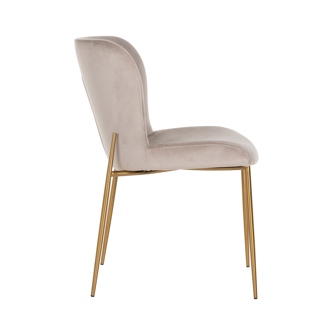 Silla de comedor Odessa de terciopelo caqui, retardante de llama (set de 2) - Richmond Interiors