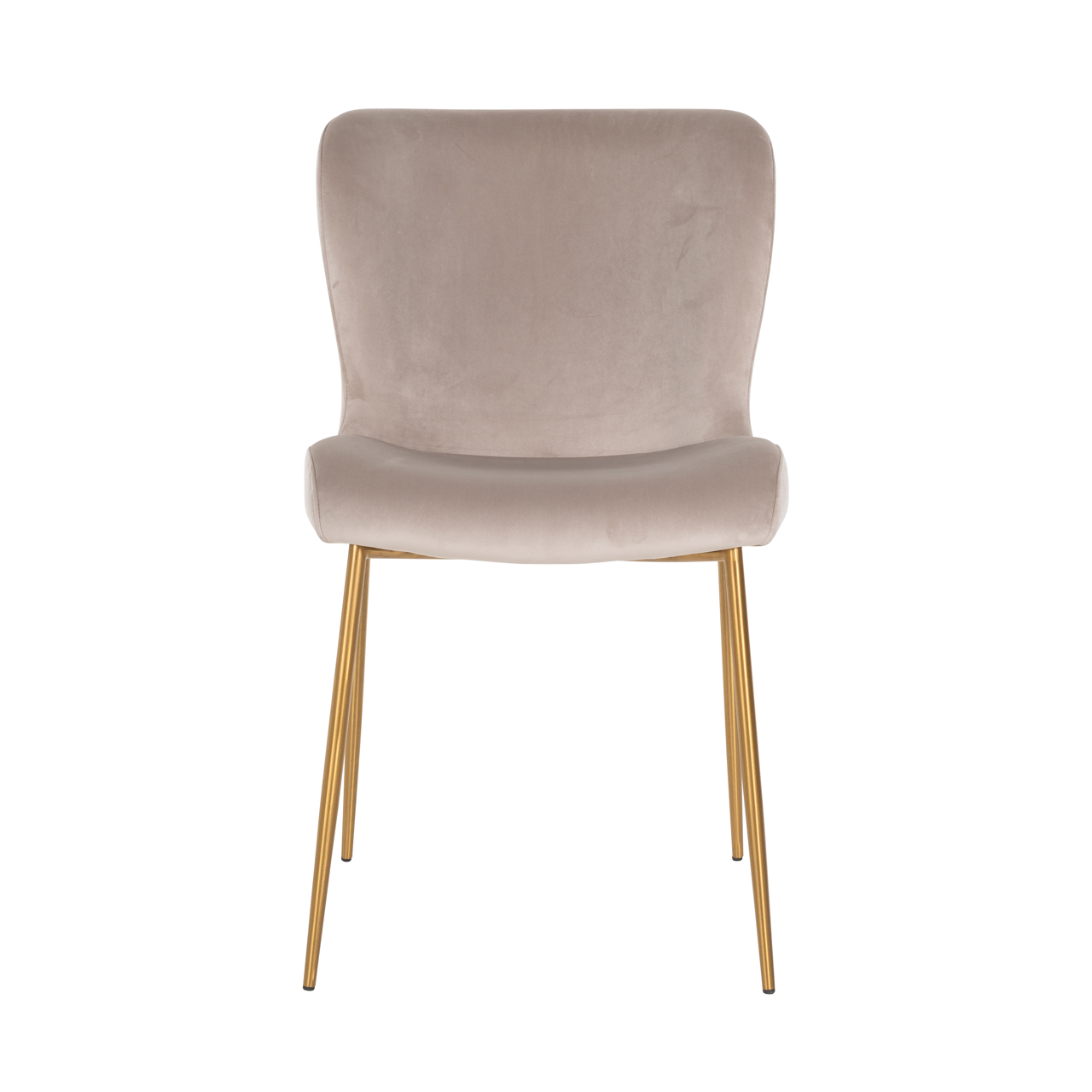 Silla de comedor Odessa de terciopelo caqui, retardante de llama (set de 2) - Richmond Interiors