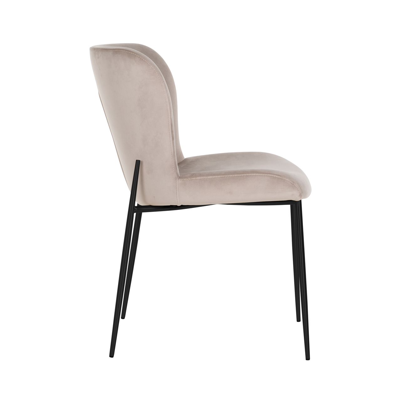 Esszimmerstuhl Darby khaki velvet feuerhemmend (Set aus 2) - Richmond Interiors