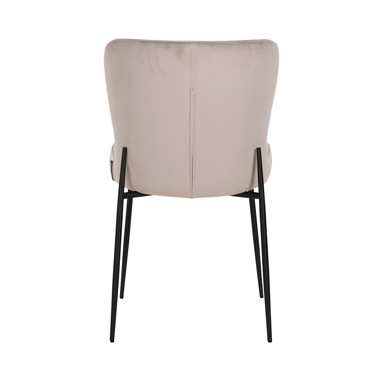 Silla de comedor Darby de terciopelo caqui, retardante de llama (set de 2) - Richmond Interiors