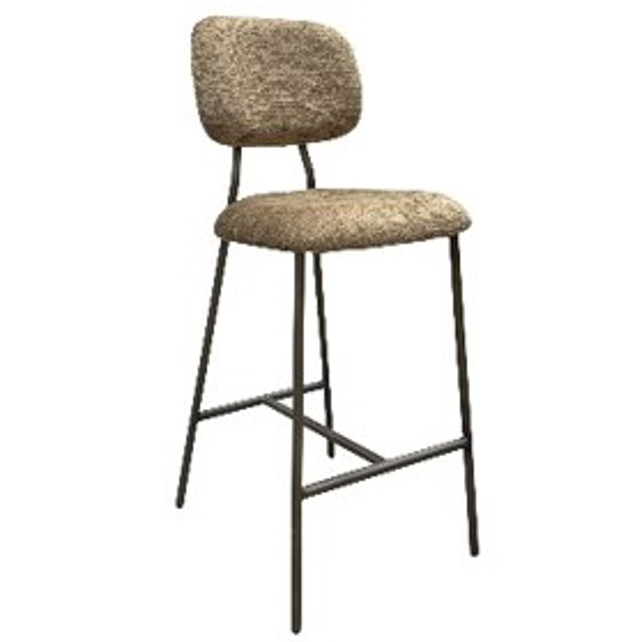 Thekenstuhl Xenia brandy fusion feuerhemmend (Set aus 2) - Richmond Interiors