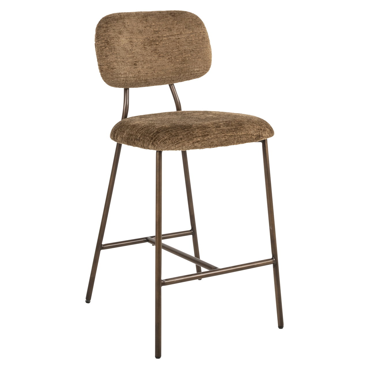 Thekenstuhl Xenia brandy fusion feuerhemmend (Set aus 2) - Richmond Interiors