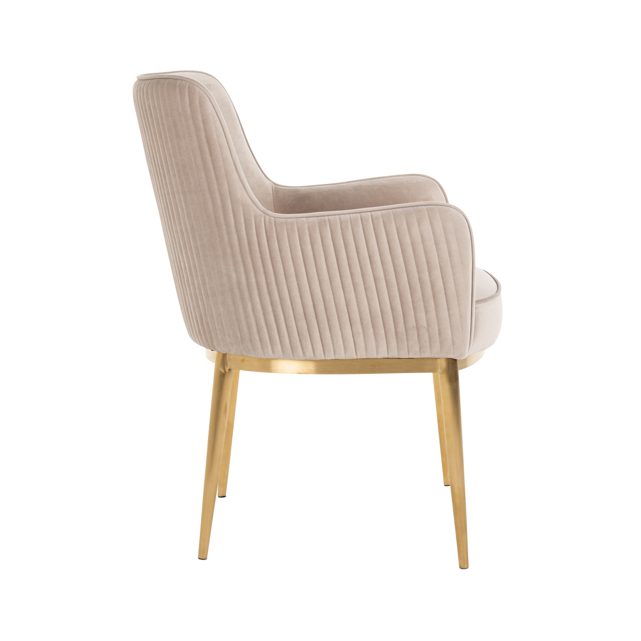 Silla de comedor Breeze de terciopelo caqui, retardante de llama (set de 2) - Richmond Interiors