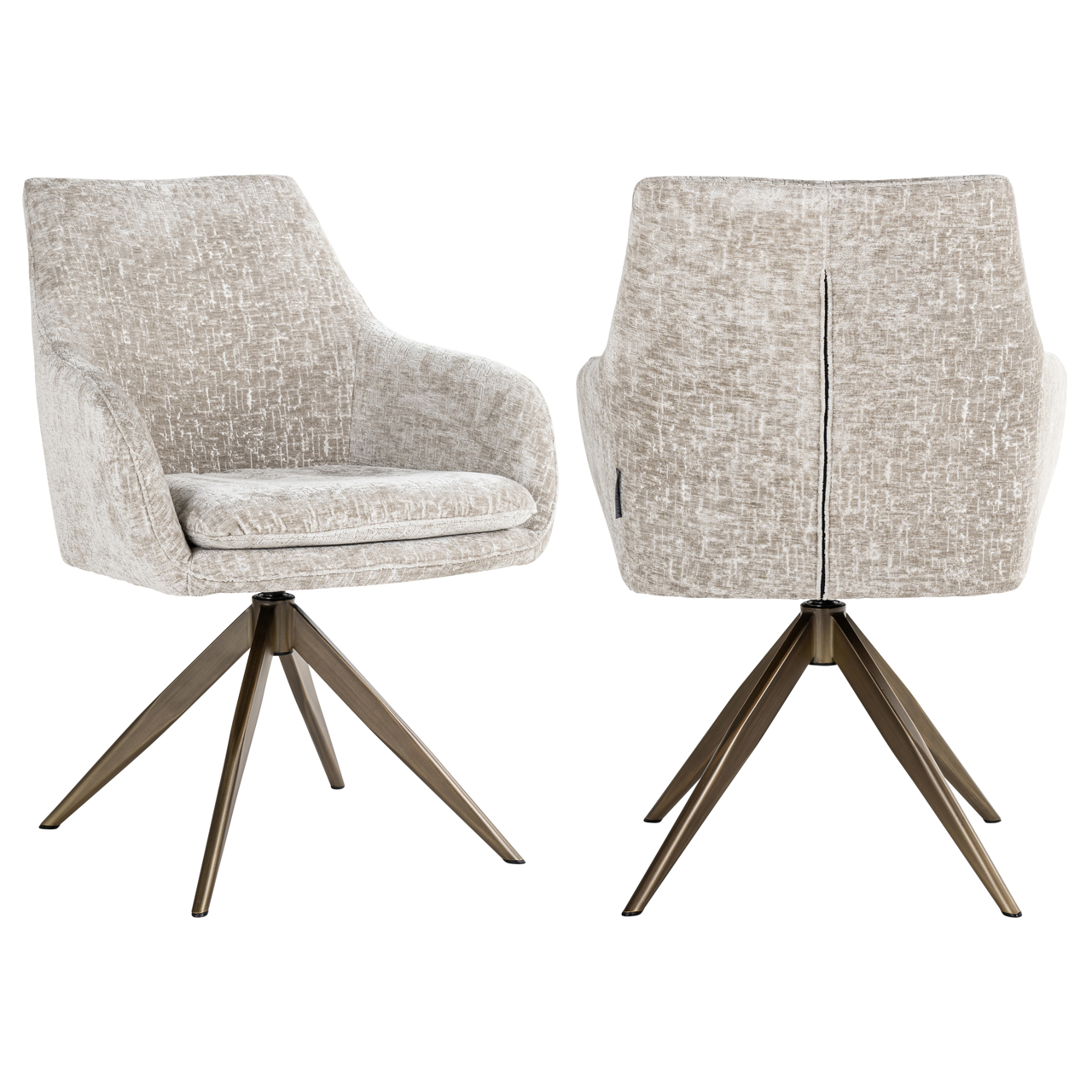 Silla de comedor Lisonne pearl island giratoria - Richmond Interiors