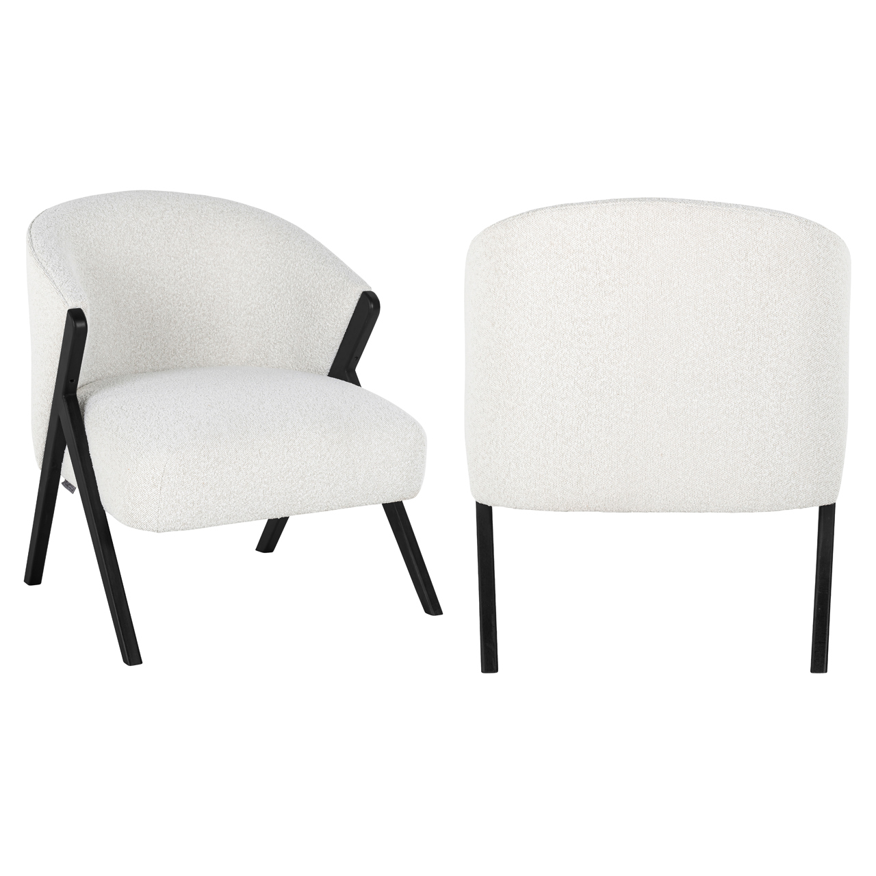 Sillón lounge Mia blanco bouclé - Richmond Interiors