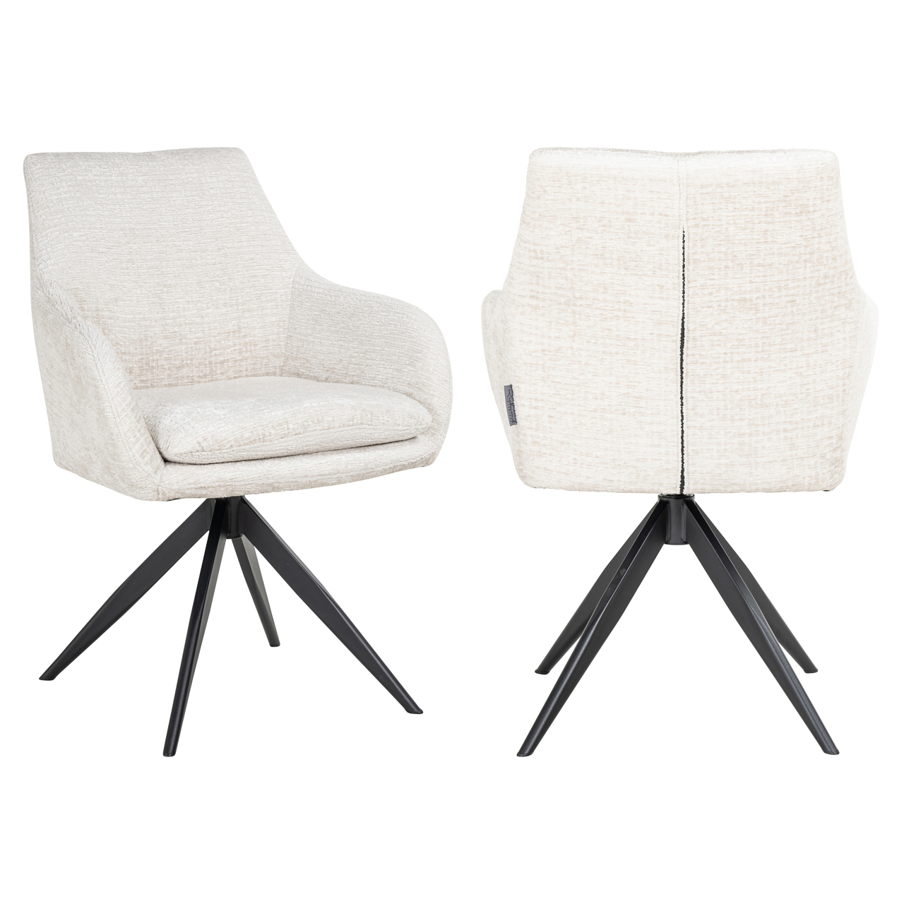 Silla de comedor Lisonne cream fusion giratoria - Richmond Interiors