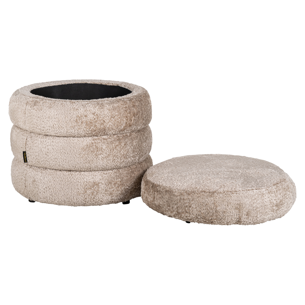 Puf y reposapiés Adele sheep natural - Richmond Interiors