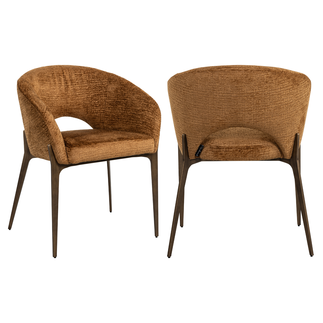 Silla de comedor Kenzi cognac fusion - Richmond Interiors