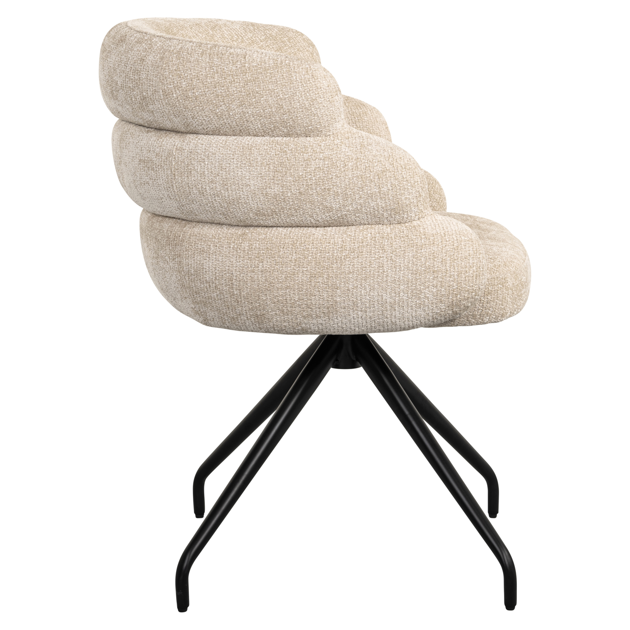 Esszimmerstuhl Kayla cream unicorn drehbar - Richmond Interiors