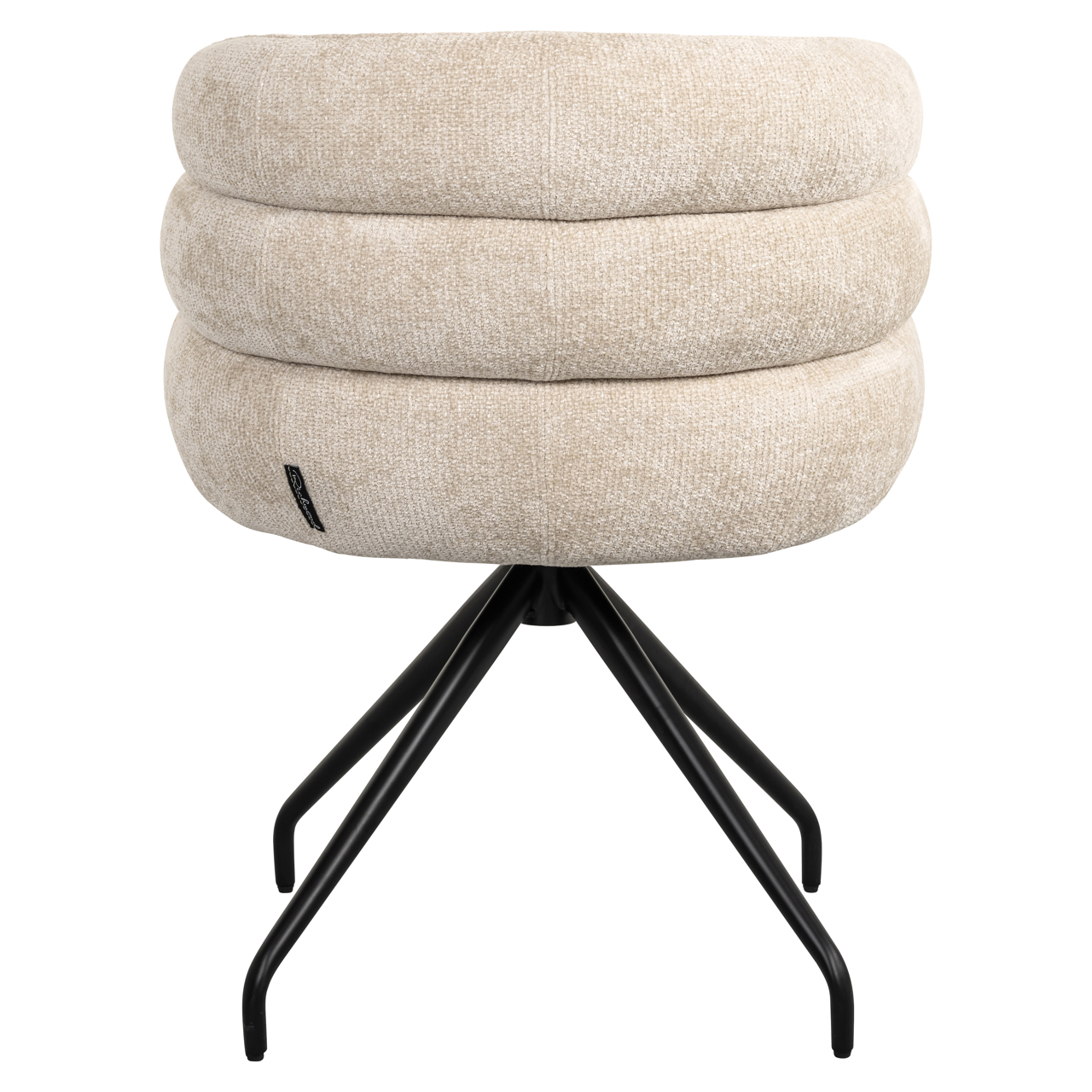 Silla de comedor Kayla cream unicorn giratoria - Richmond Interiors