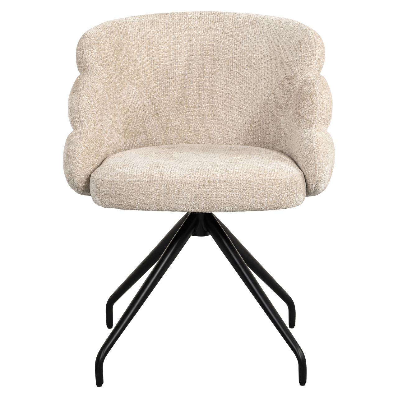 Esszimmerstuhl Kayla cream unicorn drehbar - Richmond Interiors