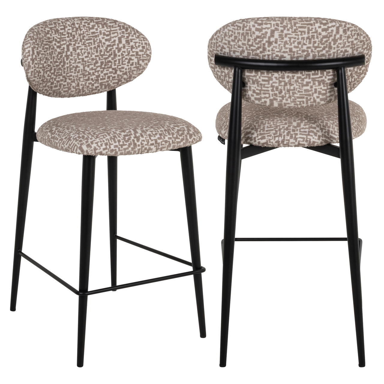 Thekenstuhl Dantes natural geo feuerhemmend - Richmond Interiors