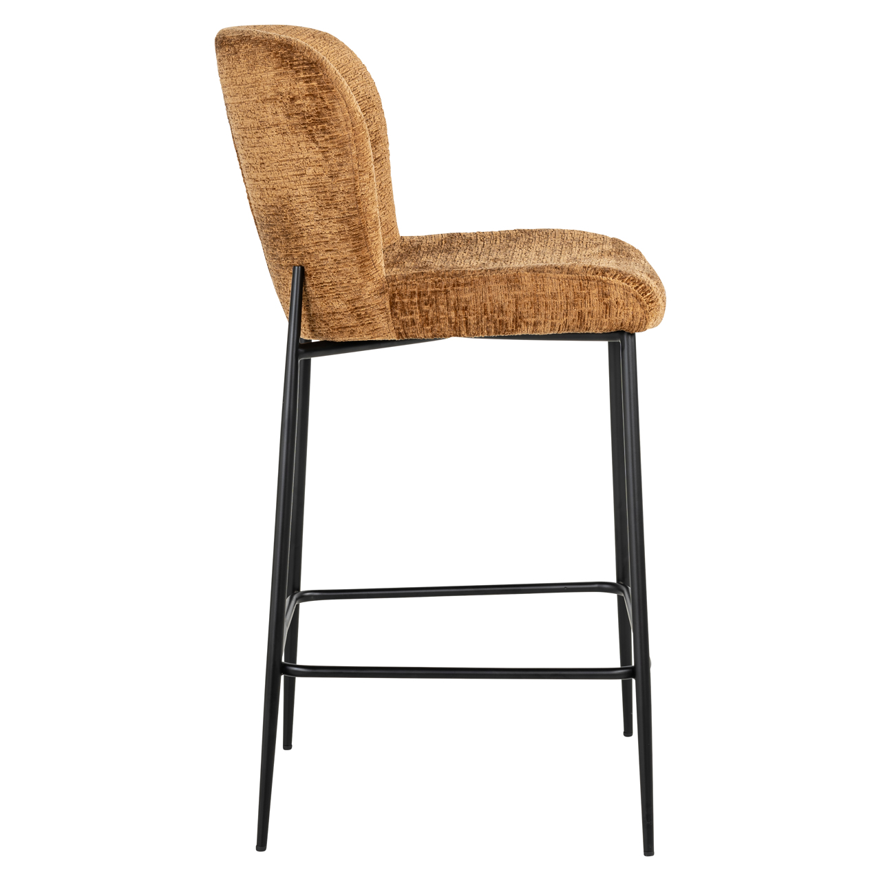 Thekenstuhl Darby cognac fusion (Metall|Schaum) - Richmond Interiors