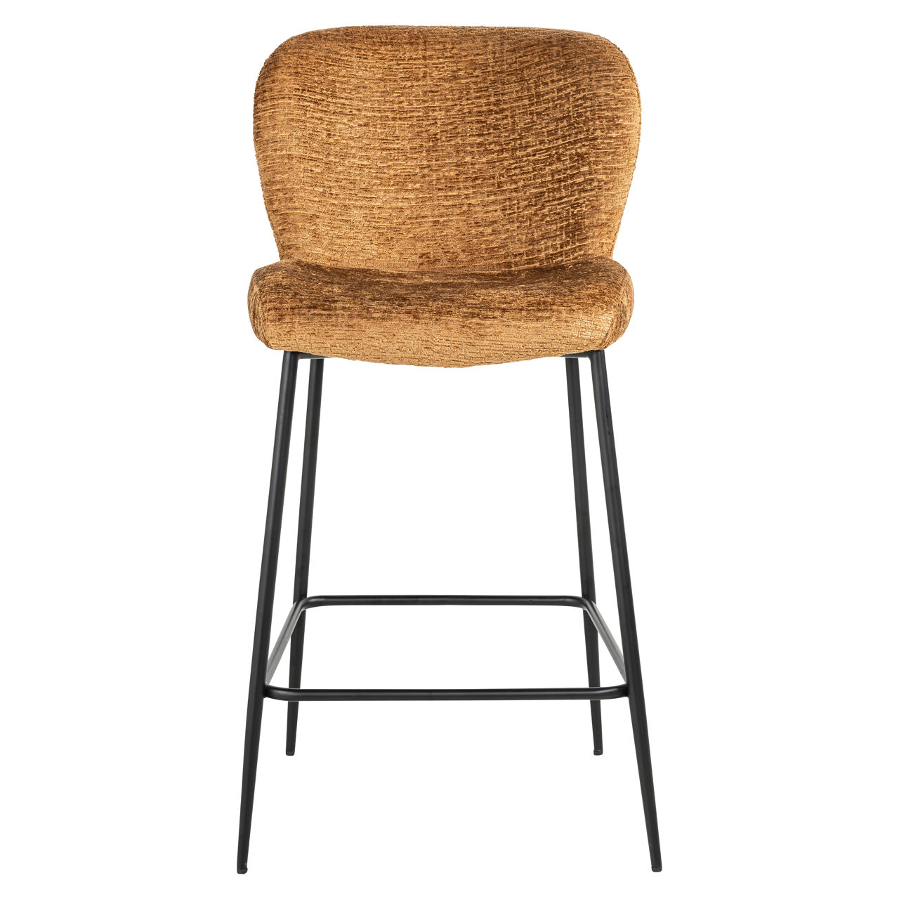 Thekenstuhl Darby cognac fusion (Metall|Schaum) - Richmond Interiors