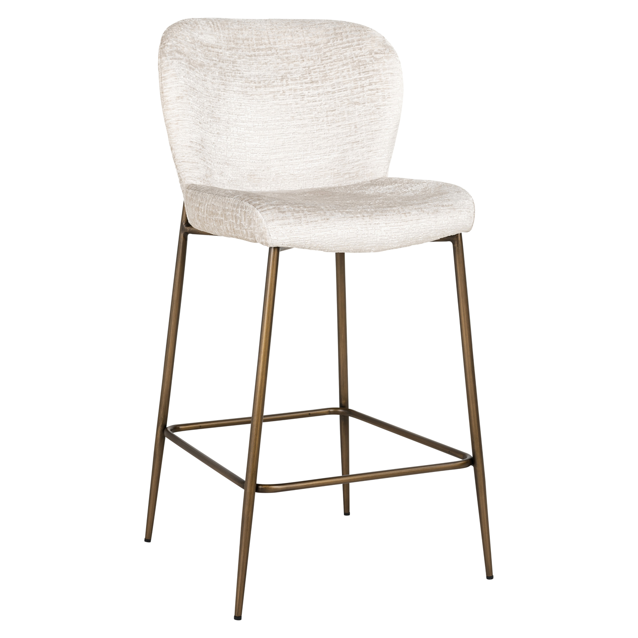 Thekenstuhl Darby cream fusion (Metall|Schaum) - Richmond Interiors