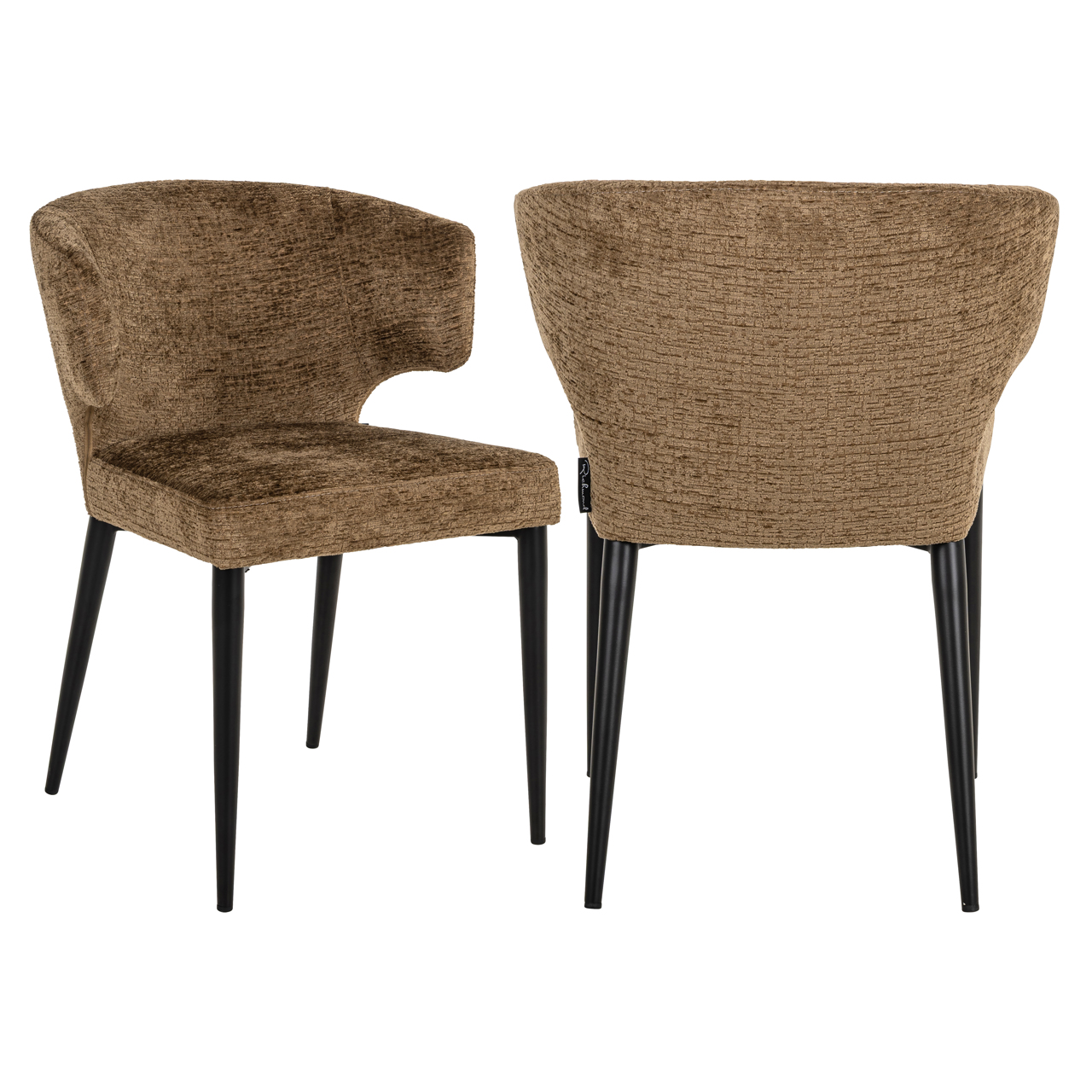 Dining Chair Taylor brandy fusion fire retardant - Richmond Interiors