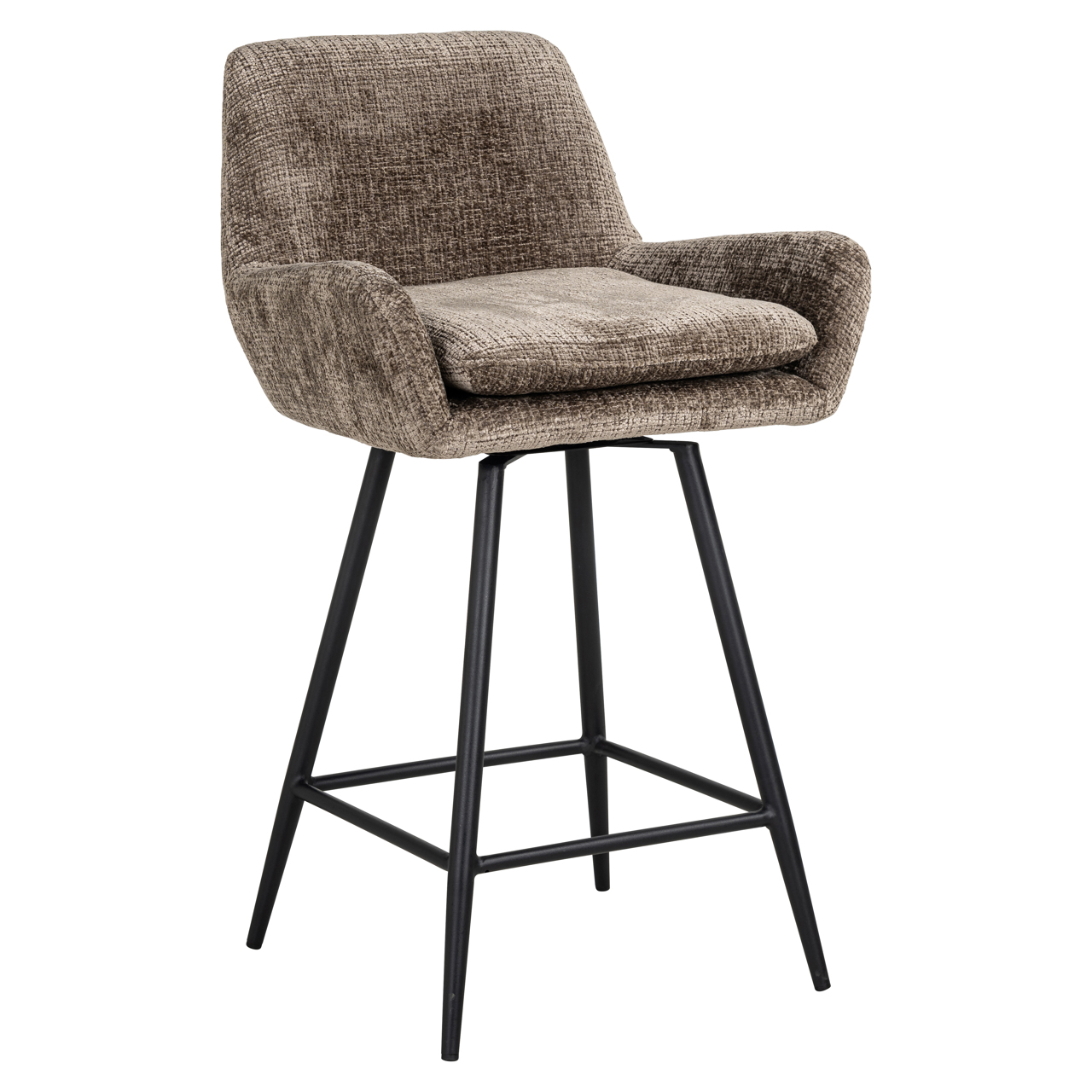 Thekenstuhl Linsey niagara stone drehbar (Set aus 2) - Richmond Interiors