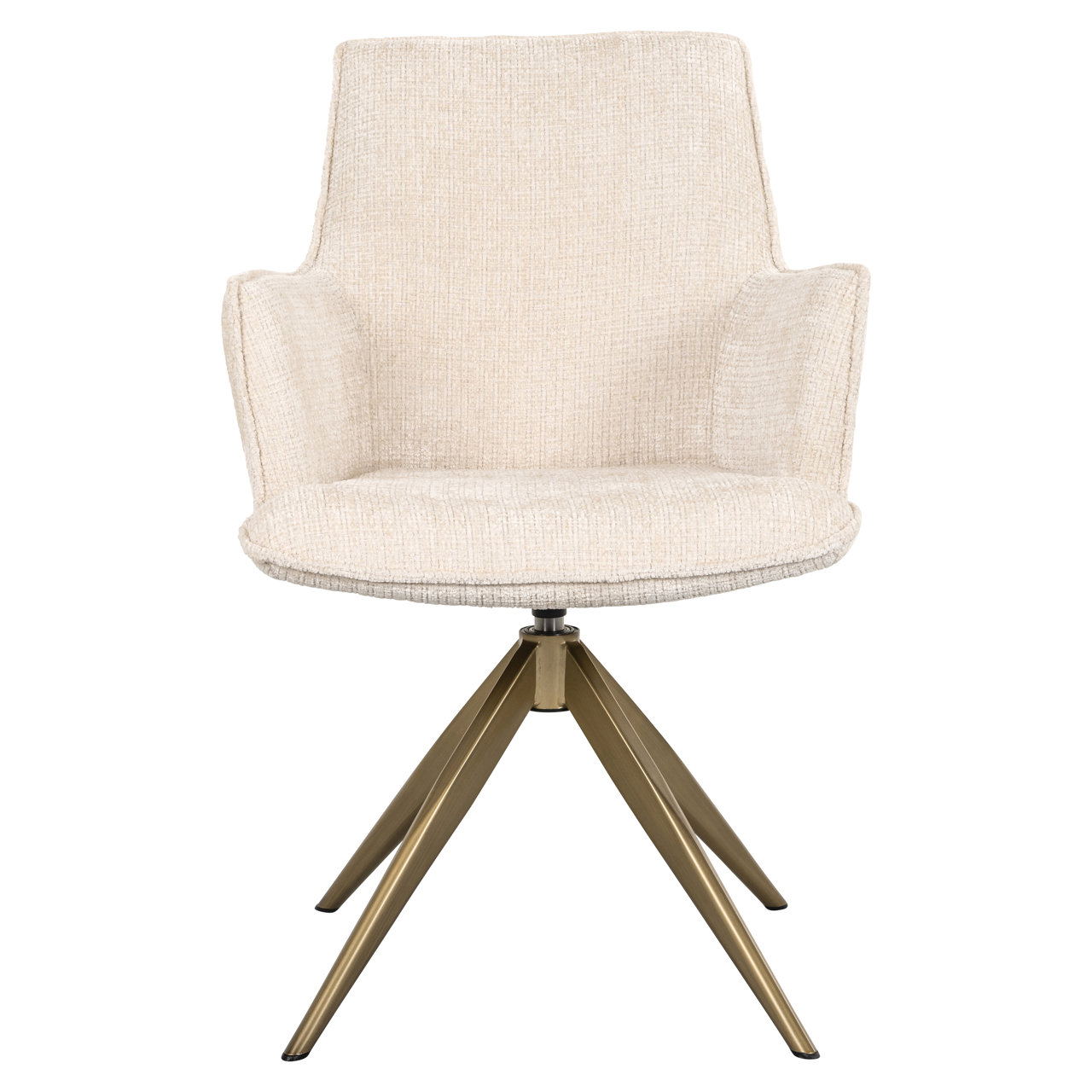 Esszimmerstuhl Dakota niagara beige drehbar with arm - Richmond Interiors