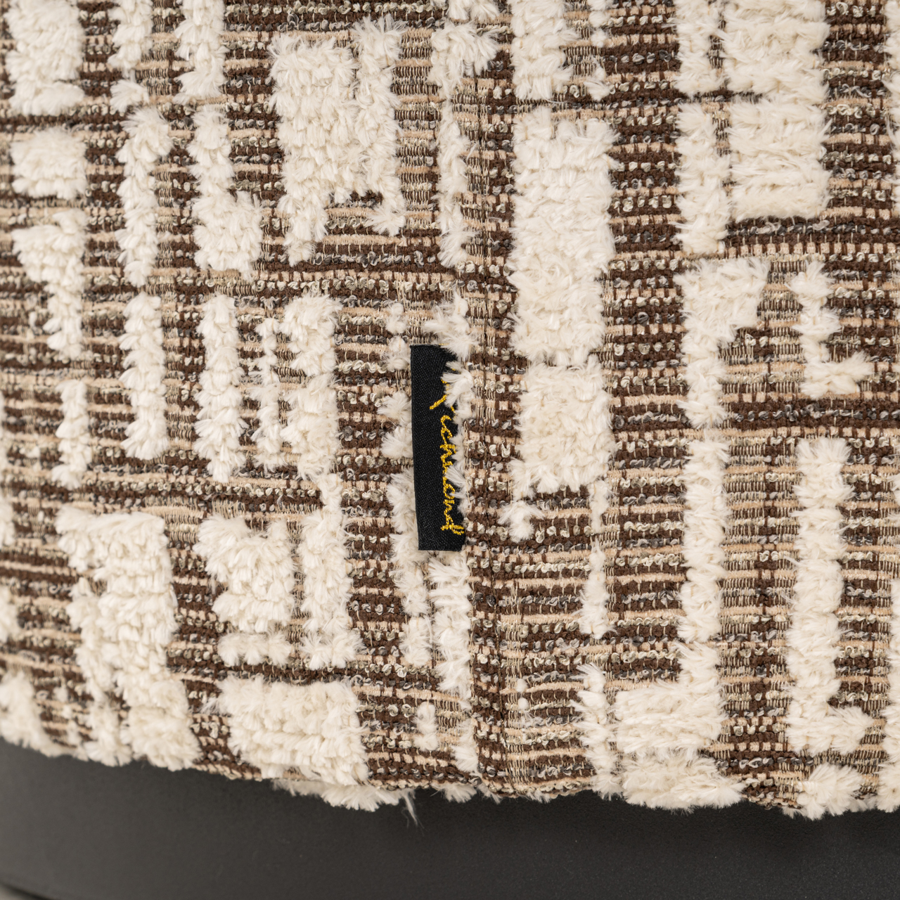 Puf y reposapiés Lexie cream 45Ø - Richmond Interiors