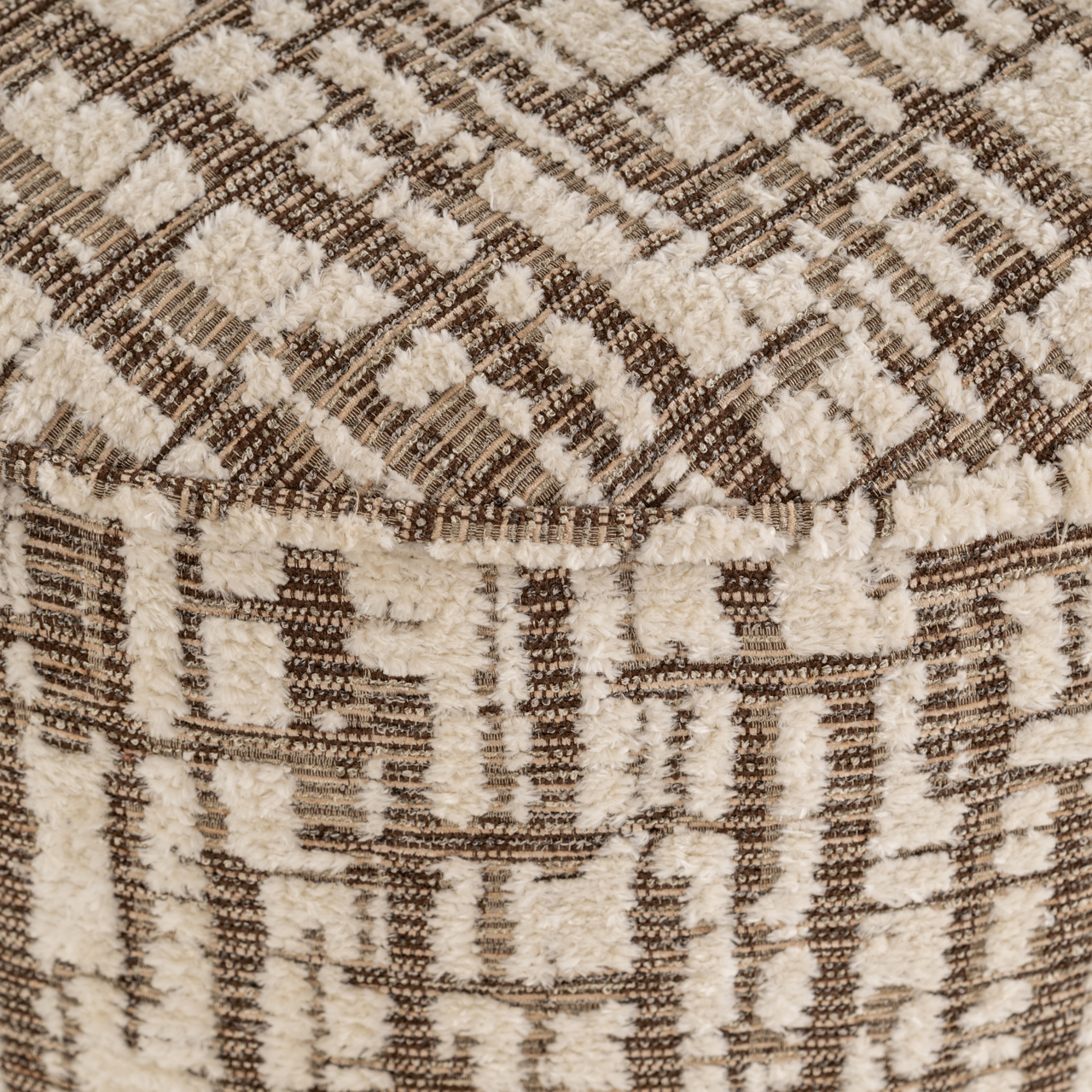 Pouffe & Footstool Lexie cream 70Ø - Richmond Interiors