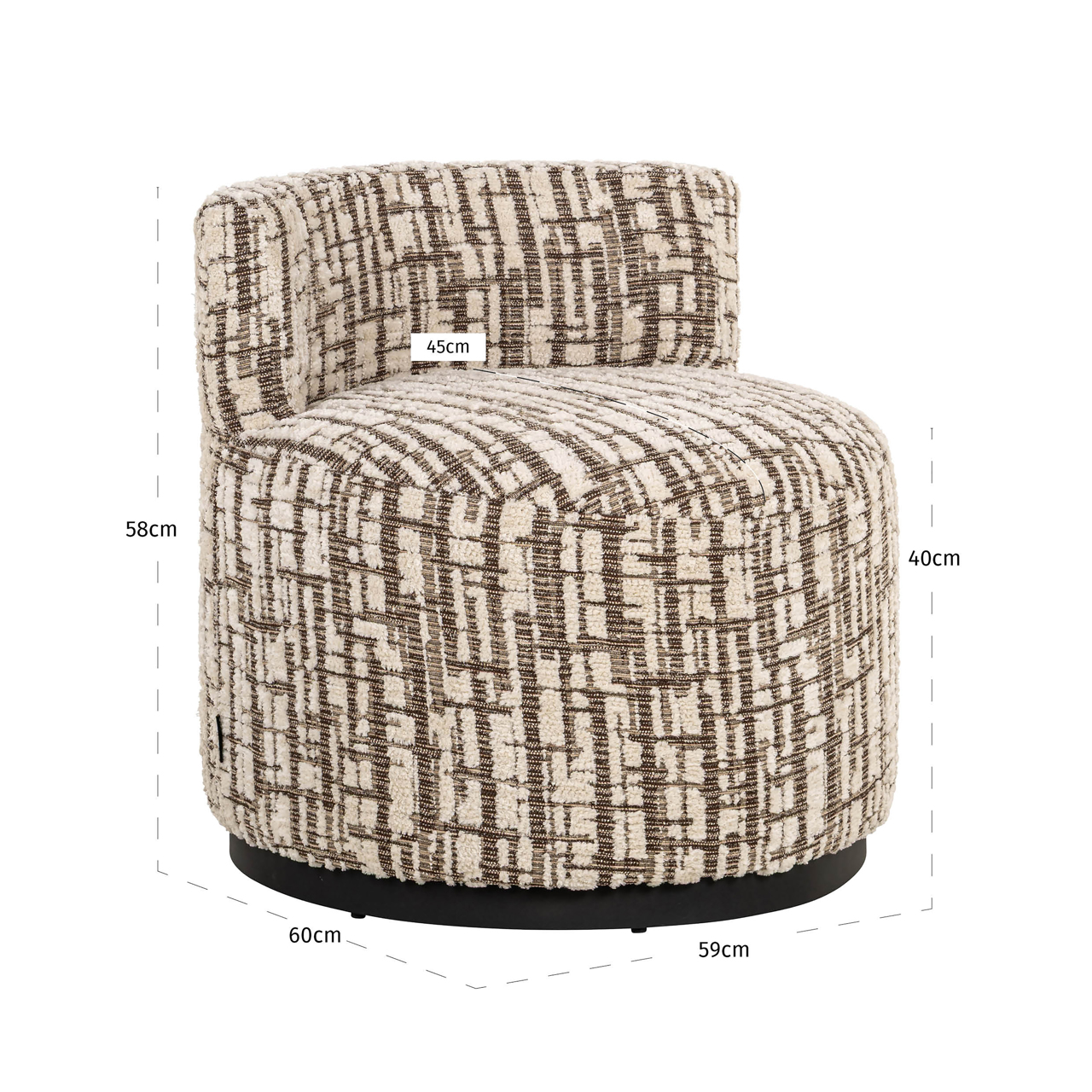 Lounge Stuhl Franny cream - Richmond Interiors