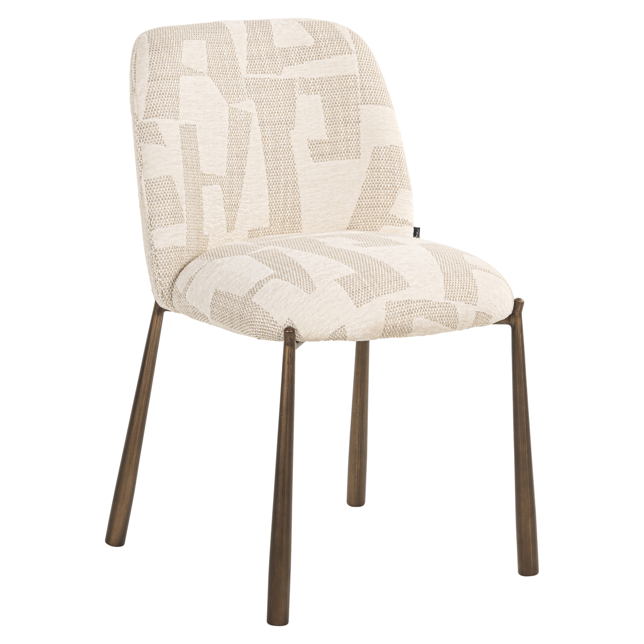 Silla de comedor Lana beige graffic (juego de 2) - Richmond Interiors