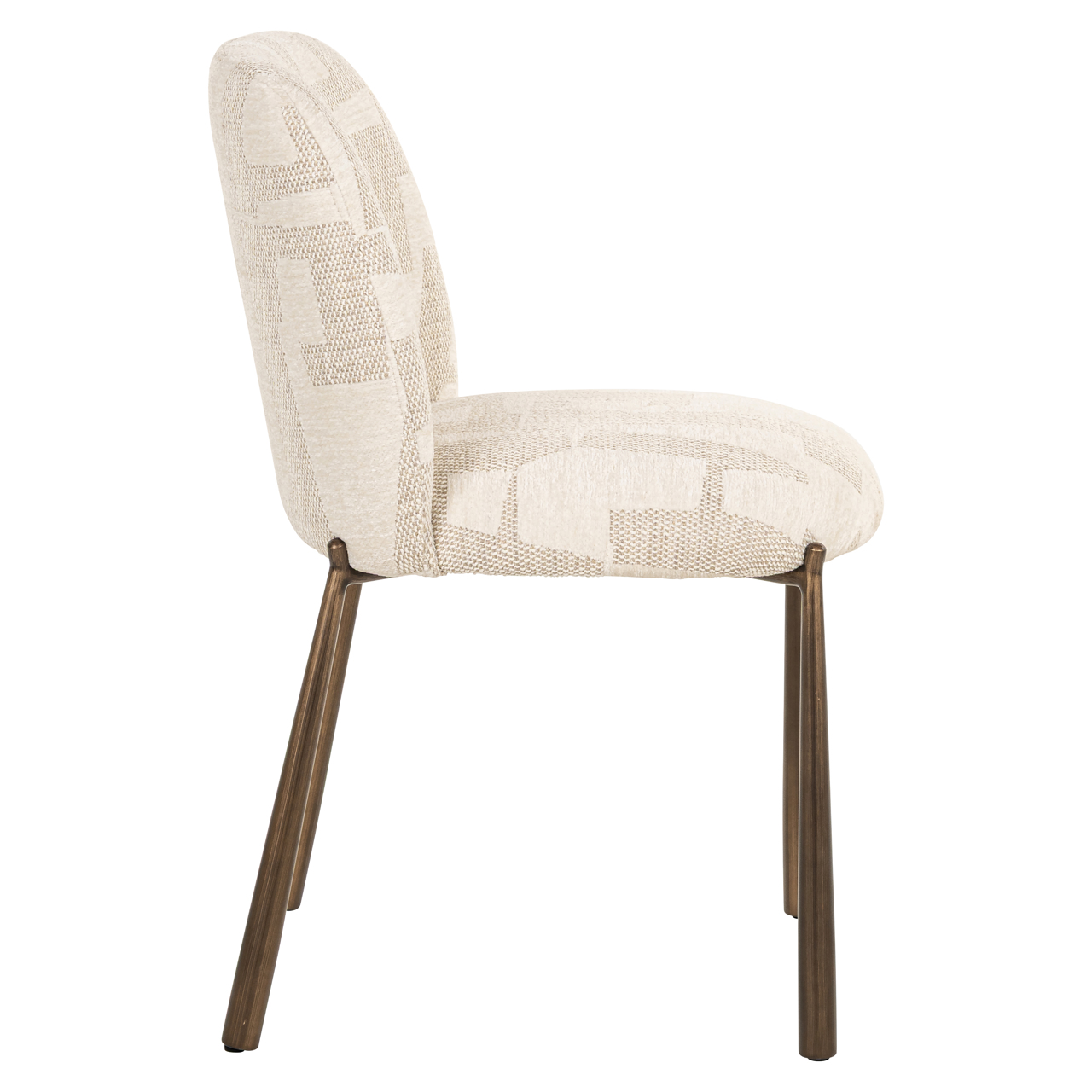 Silla de comedor Lana beige graffic (juego de 2) - Richmond Interiors