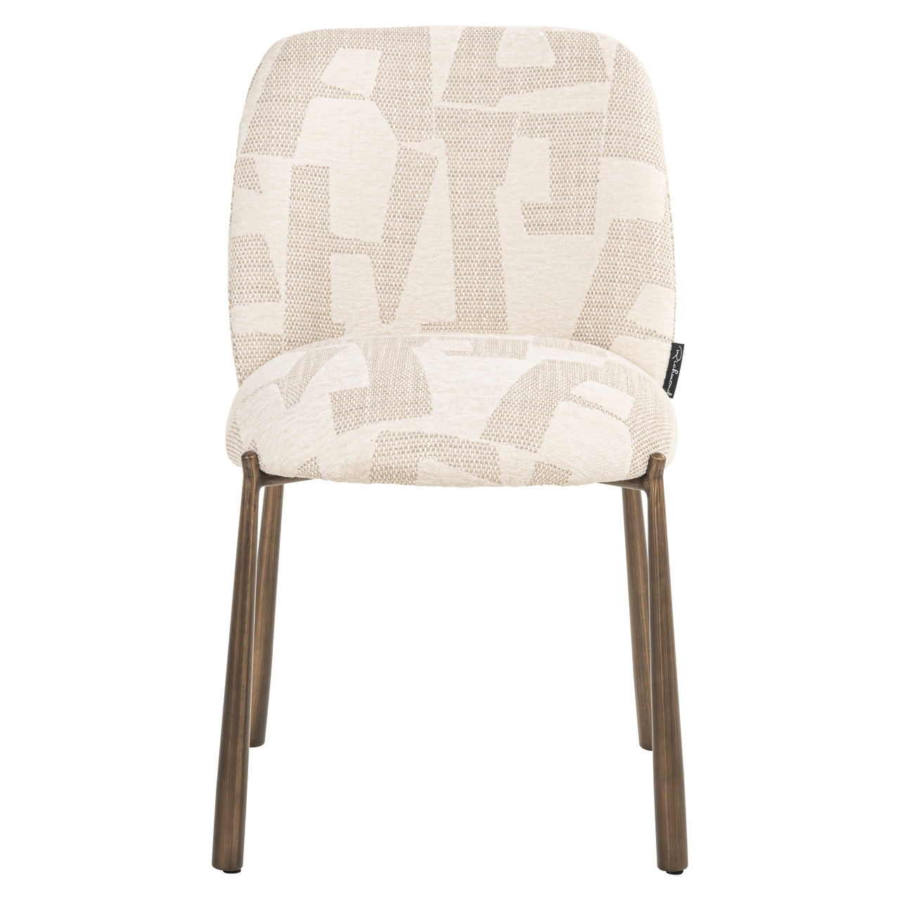 Silla de comedor Lana beige graffic (juego de 2) - Richmond Interiors