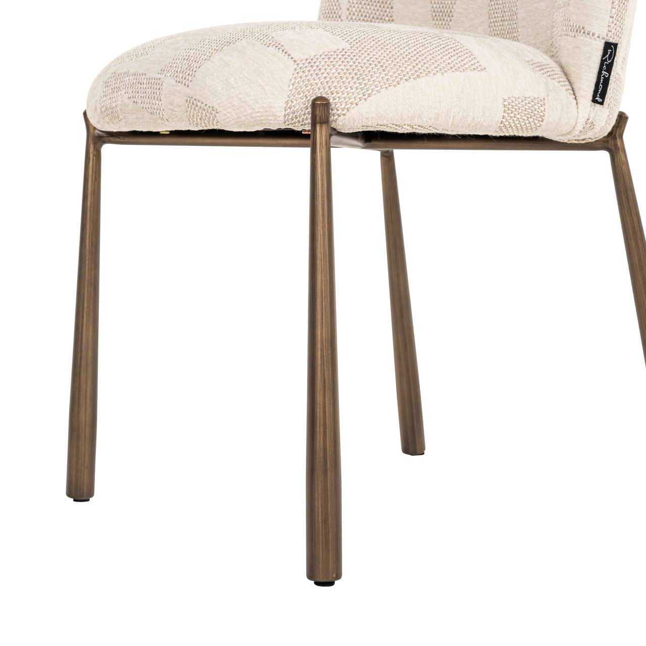Silla de comedor Lana beige graffic (juego de 2) - Richmond Interiors