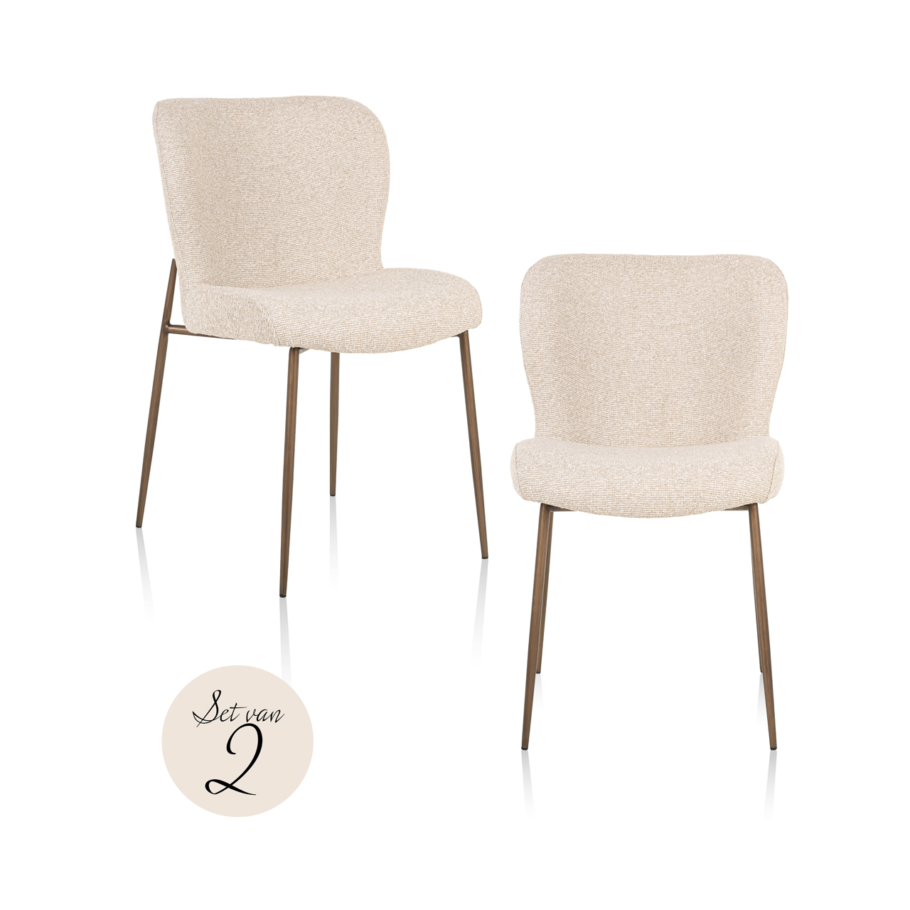 Esszimmerstuhl Odarby biscotti (Set aus 2) - Richmond Interiors