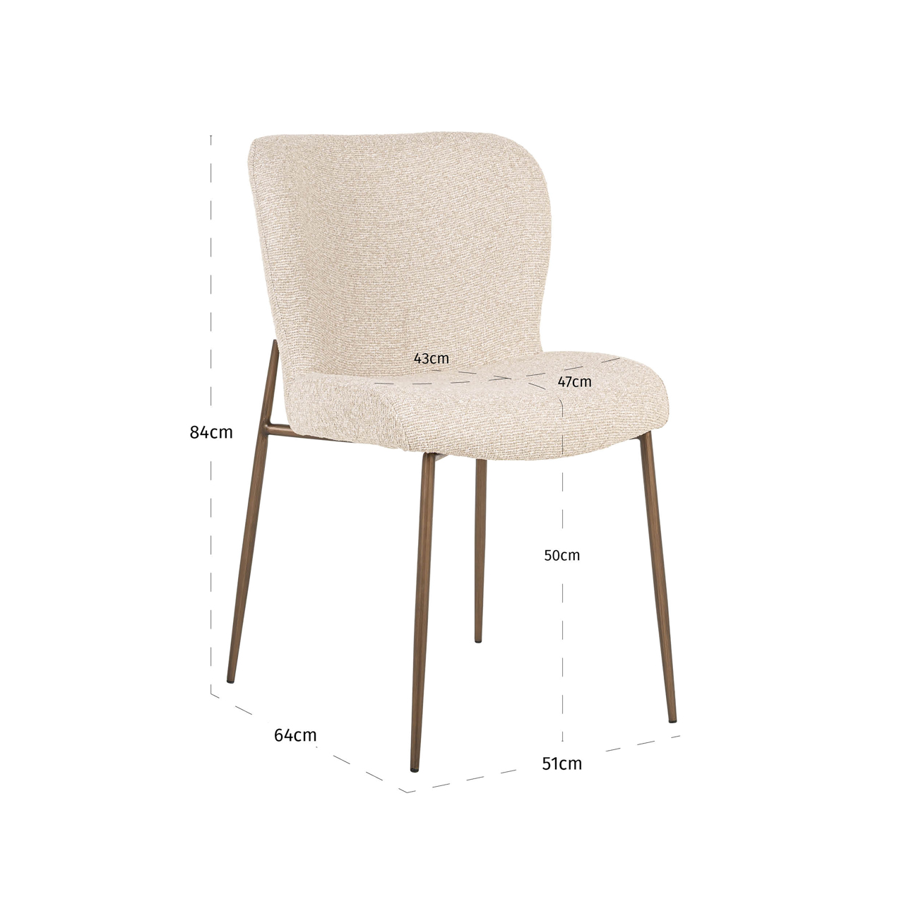 Silla de comedor Odarby biscotti (set de 2) - Richmond Interiors