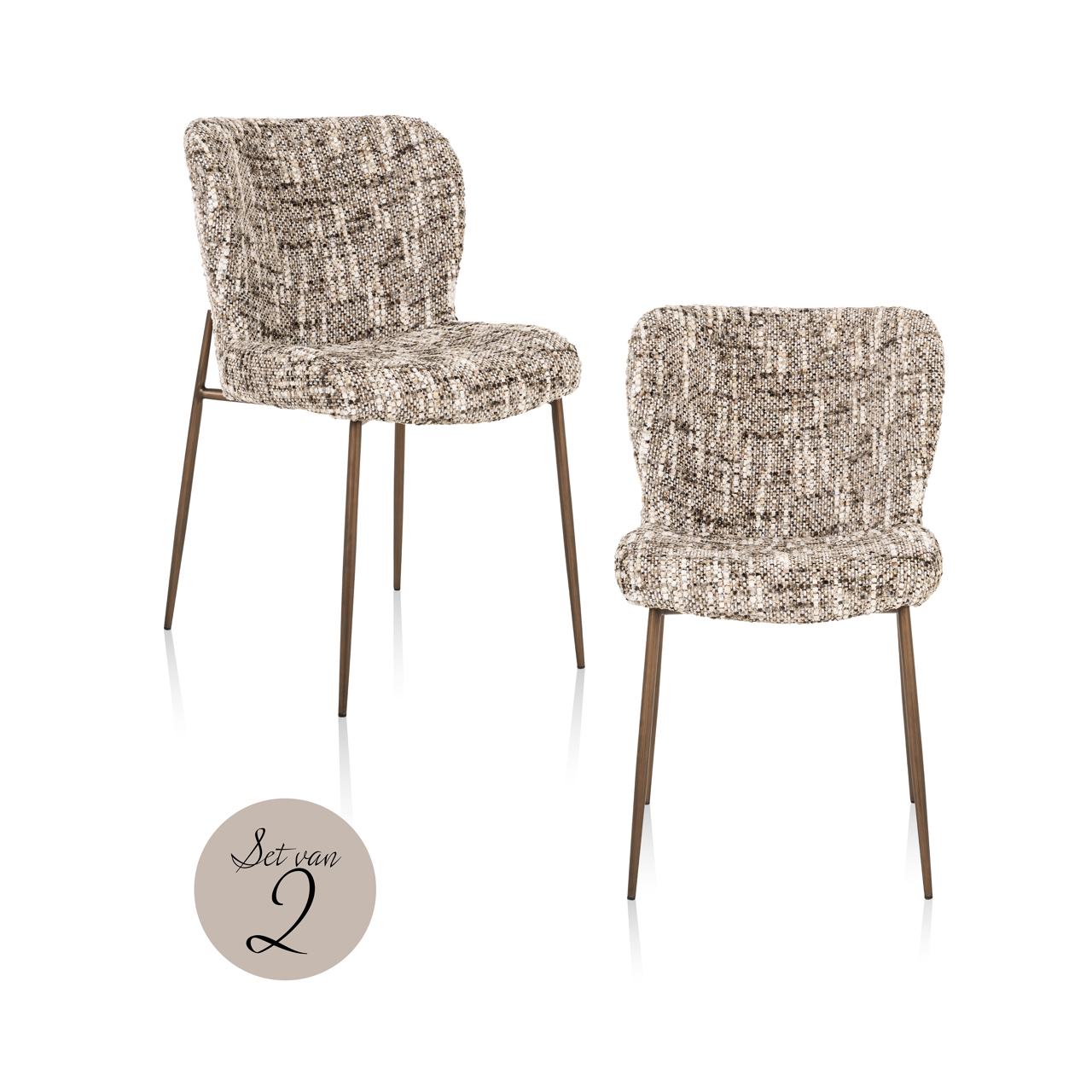 Esszimmerstuhl Odarby brown omara (Set aus 2) - Richmond Interiors