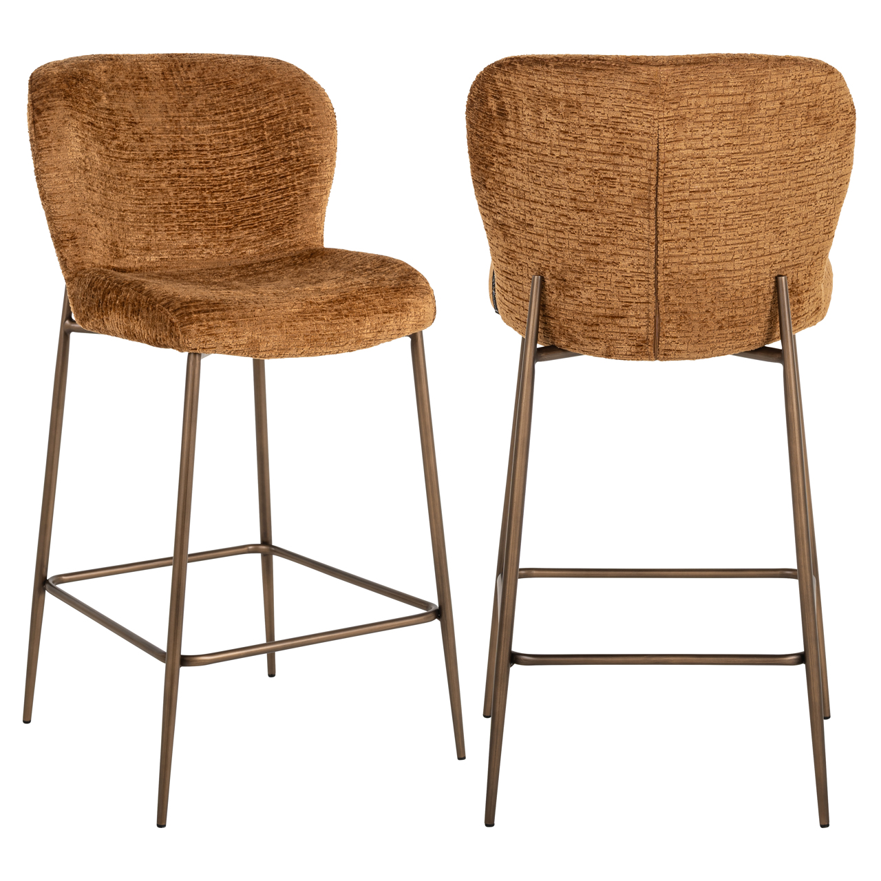 Thekenstuhl Odarby cognac fusion - Richmond Interiors