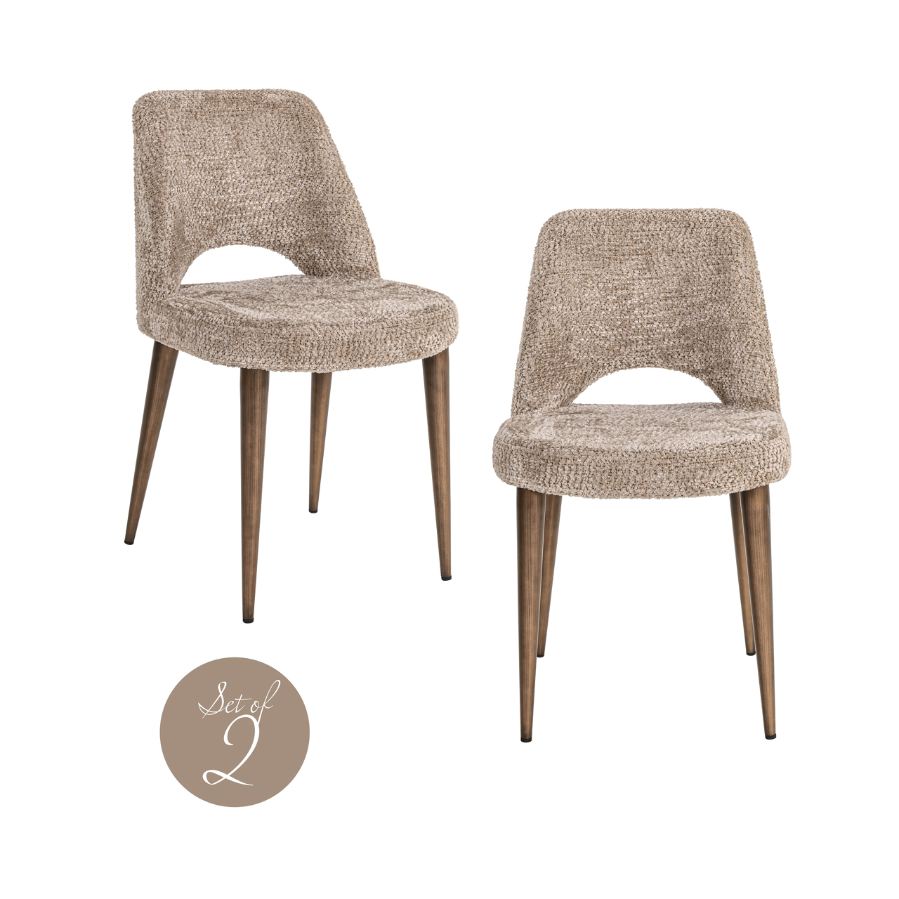 Esszimmerstuhl Delphine lovely nature feuerhemmend (Set aus 2) - Richmond Interiors