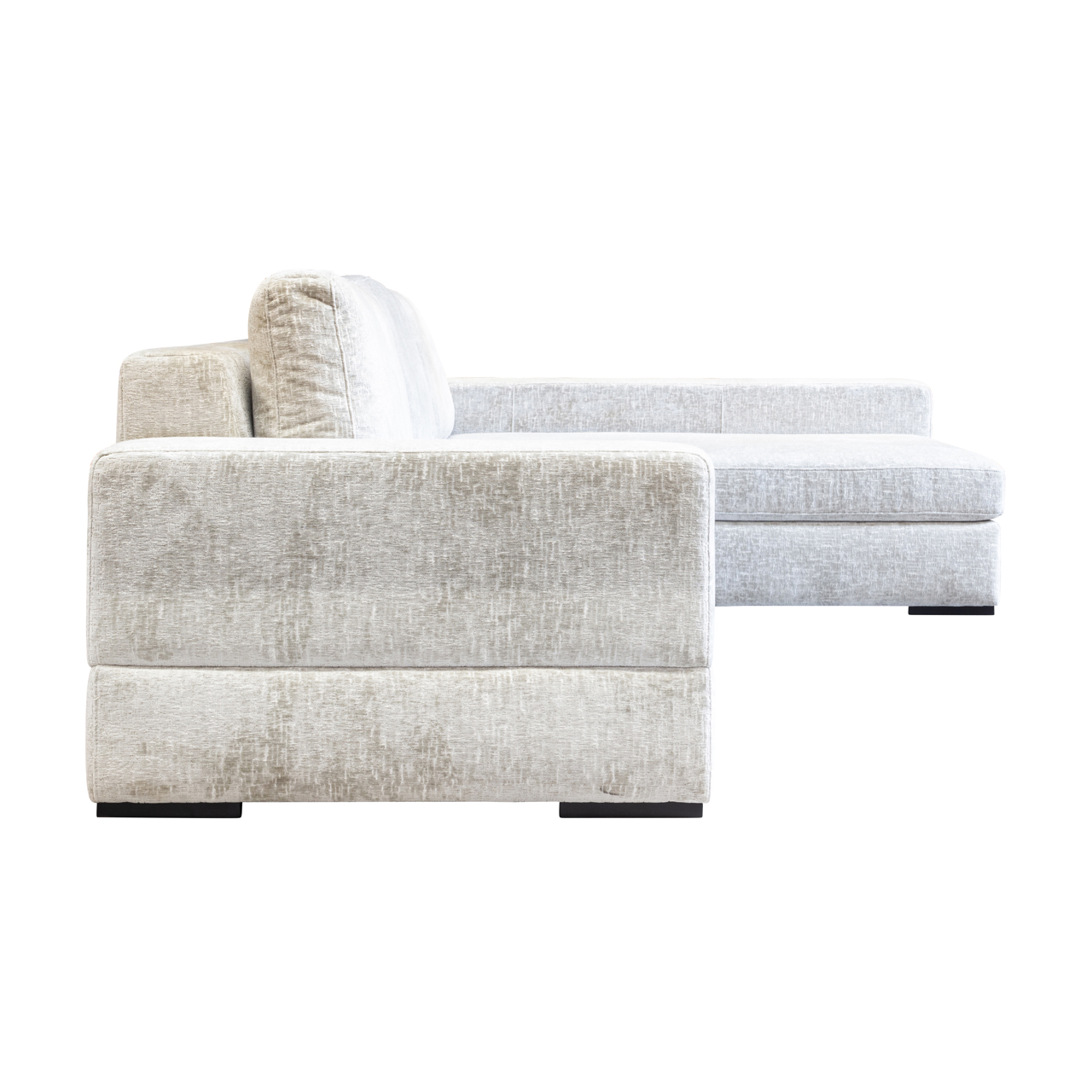 Sofa Pasha pearl island 3-seater + lounge rechts fully upholstered - Richmond Interiors