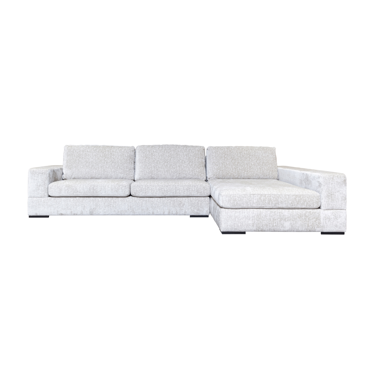 Sofa Pasha pearl island 3-seater + lounge rechts fully upholstered - Richmond Interiors