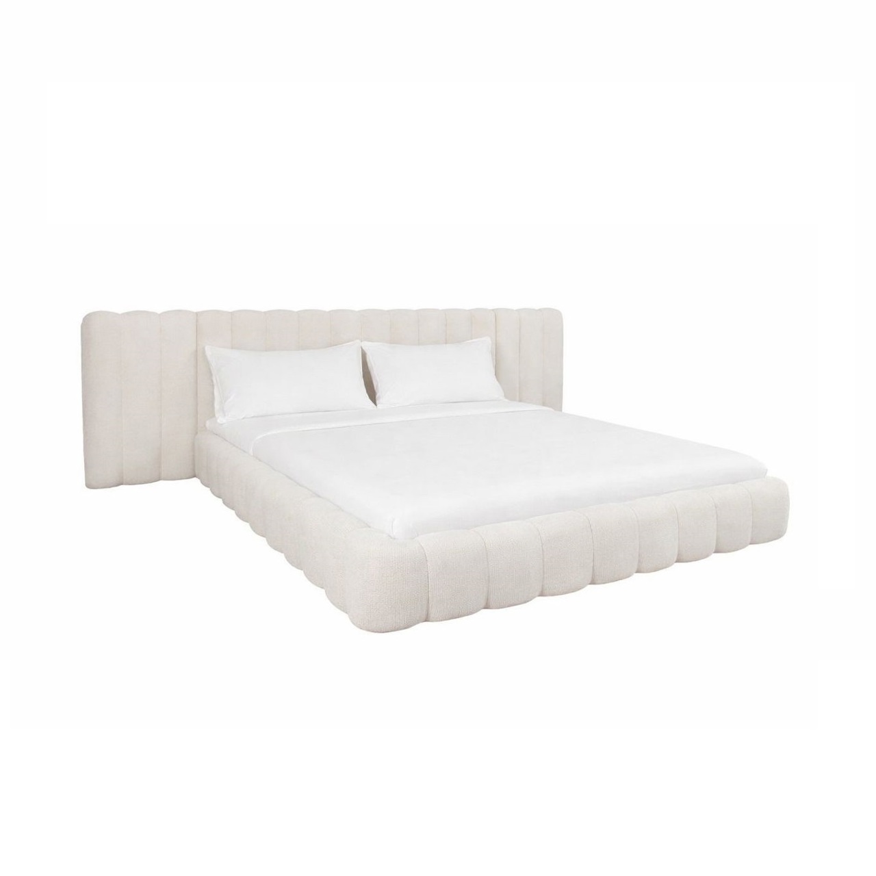 Bed Cupidon cream fancy 180x210 with storage (excl. mattress) - Richmond Interiors