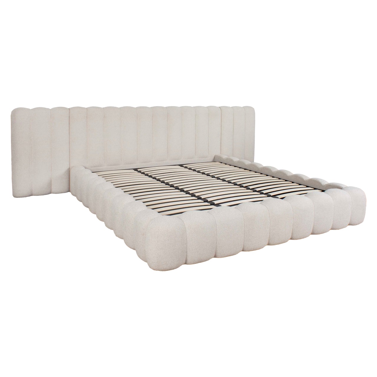 Bett Cupidon cream fancy 180x210 mit Stauraum (ohne Matratze) - Richmond Interiors