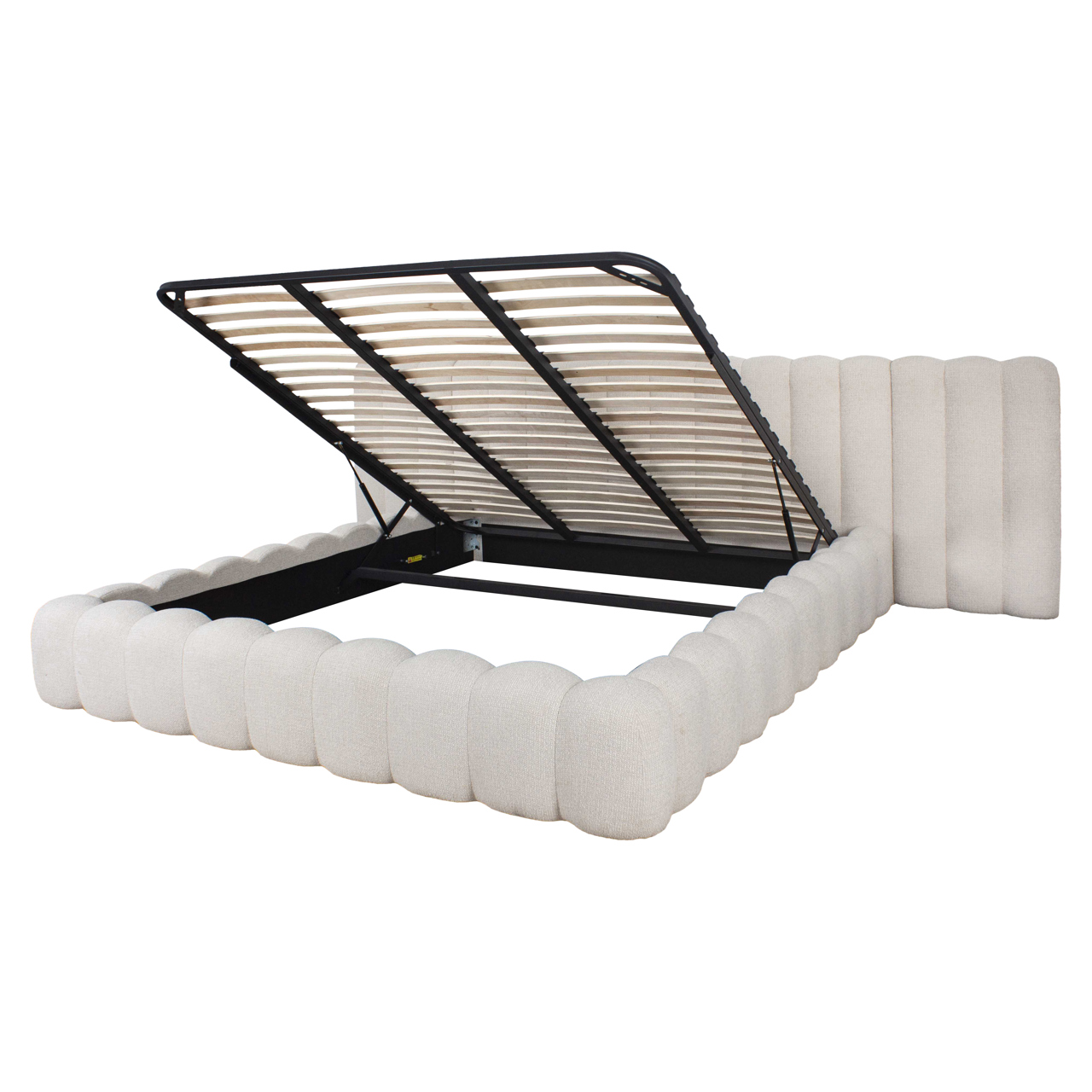 Cama Cupidon cream fancy 180x210 con almacenaje (sin colchon) - Richmond Interiors
