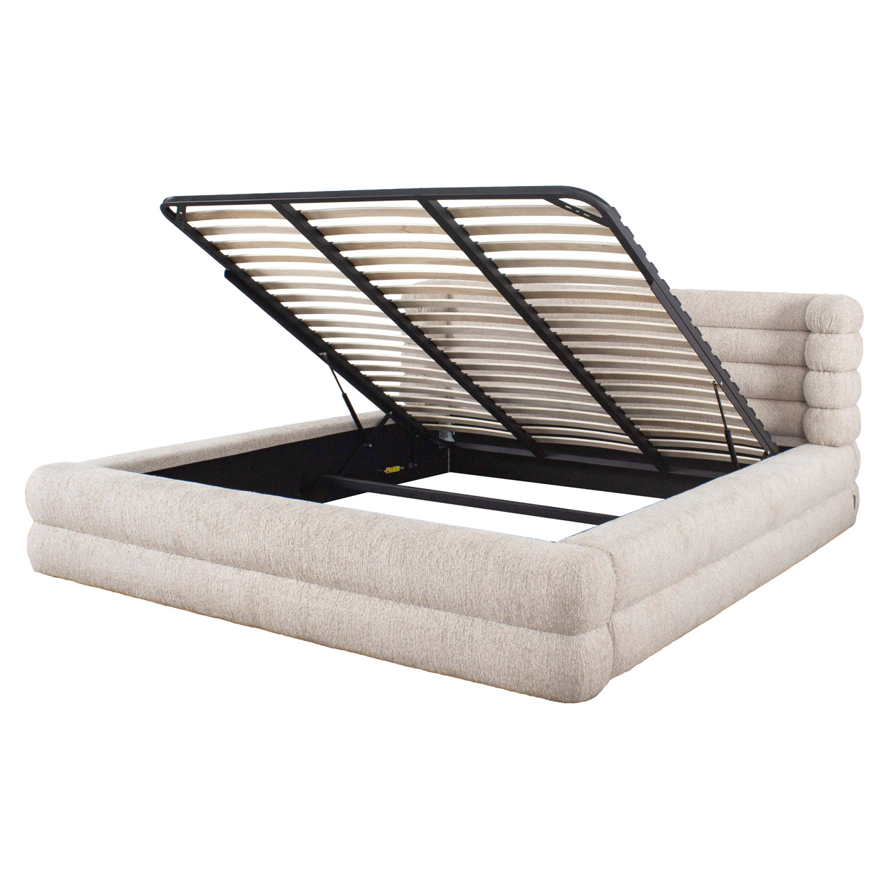Bed Obidis natural linear 180x210 met opbergruimte (excl. matras) - Richmond Interiors