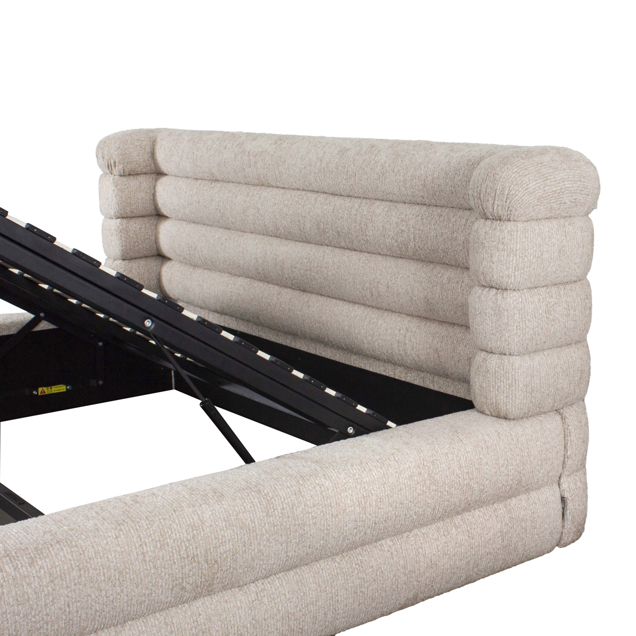 Bed Obidis natural linear 180x210 with storage (excl. mattress) - Richmond Interiors