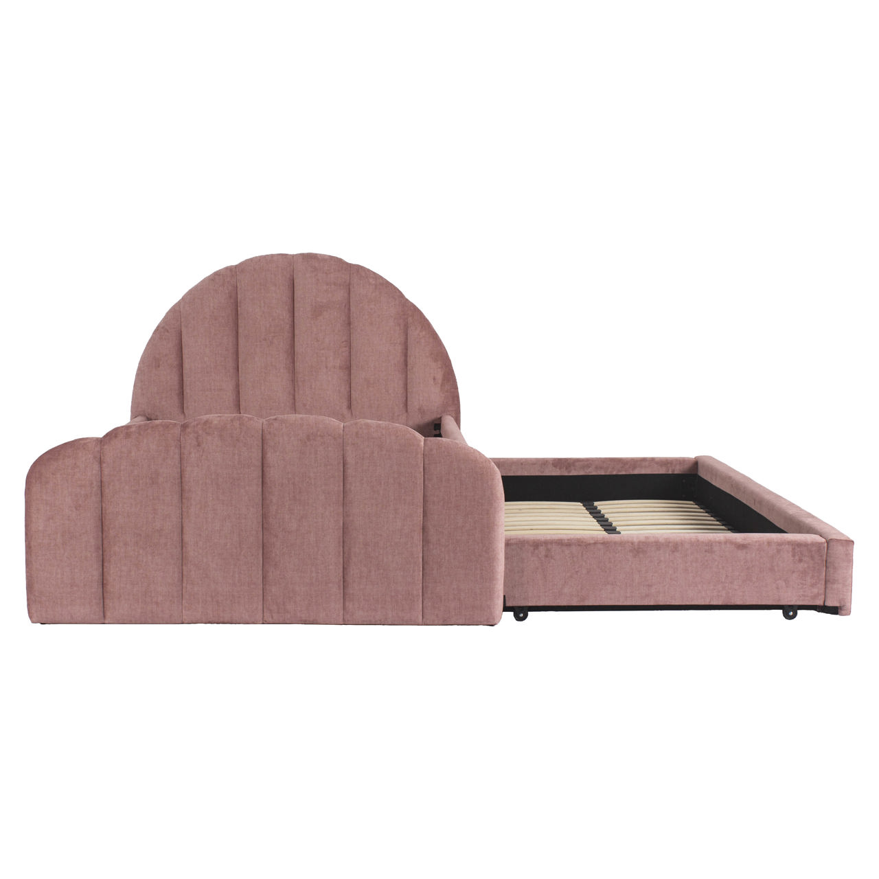 Bed Pixie rosewood jewel 120x200 met uitschuifbed - Richmond Interiors