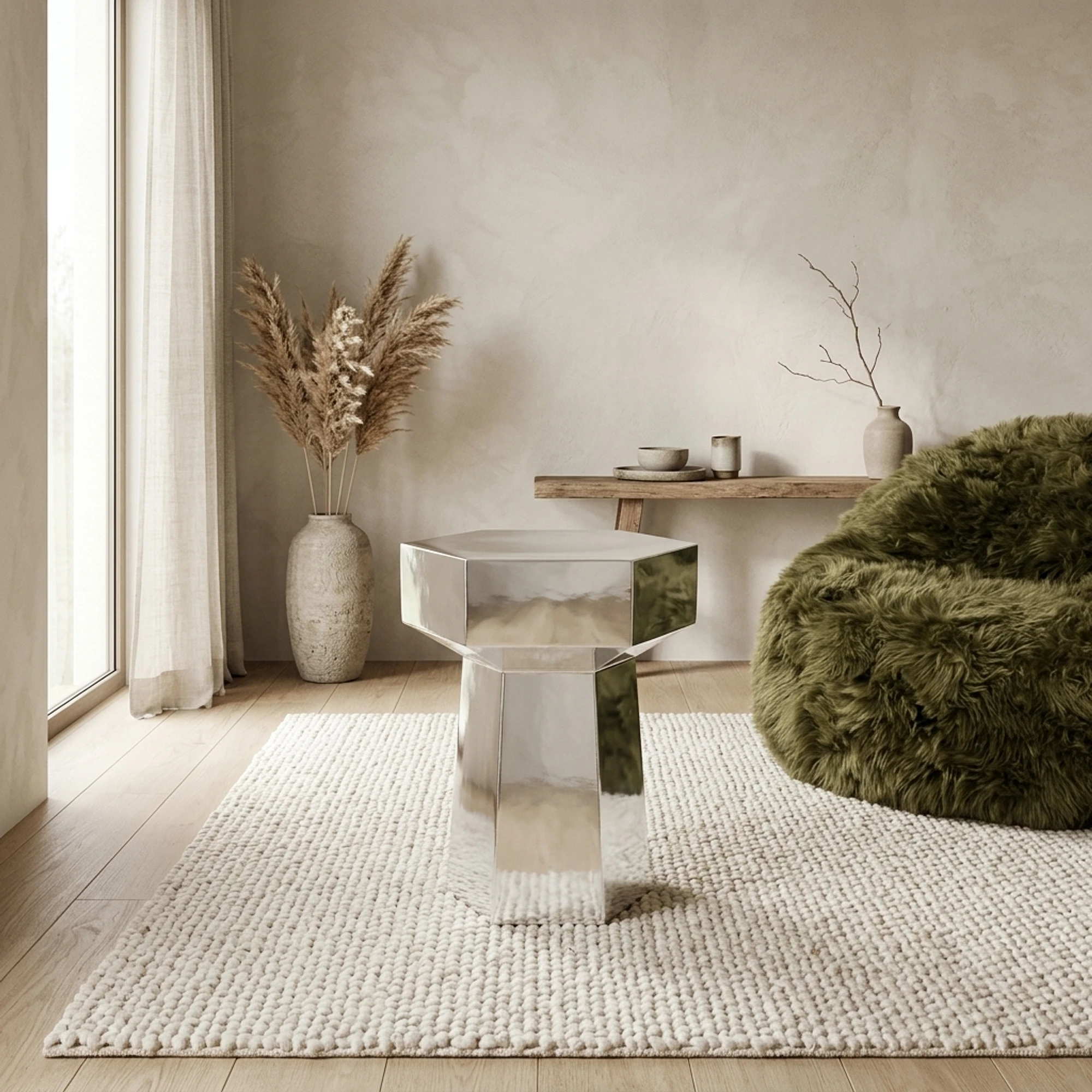 Sidetable Axis zilver - By-Boo