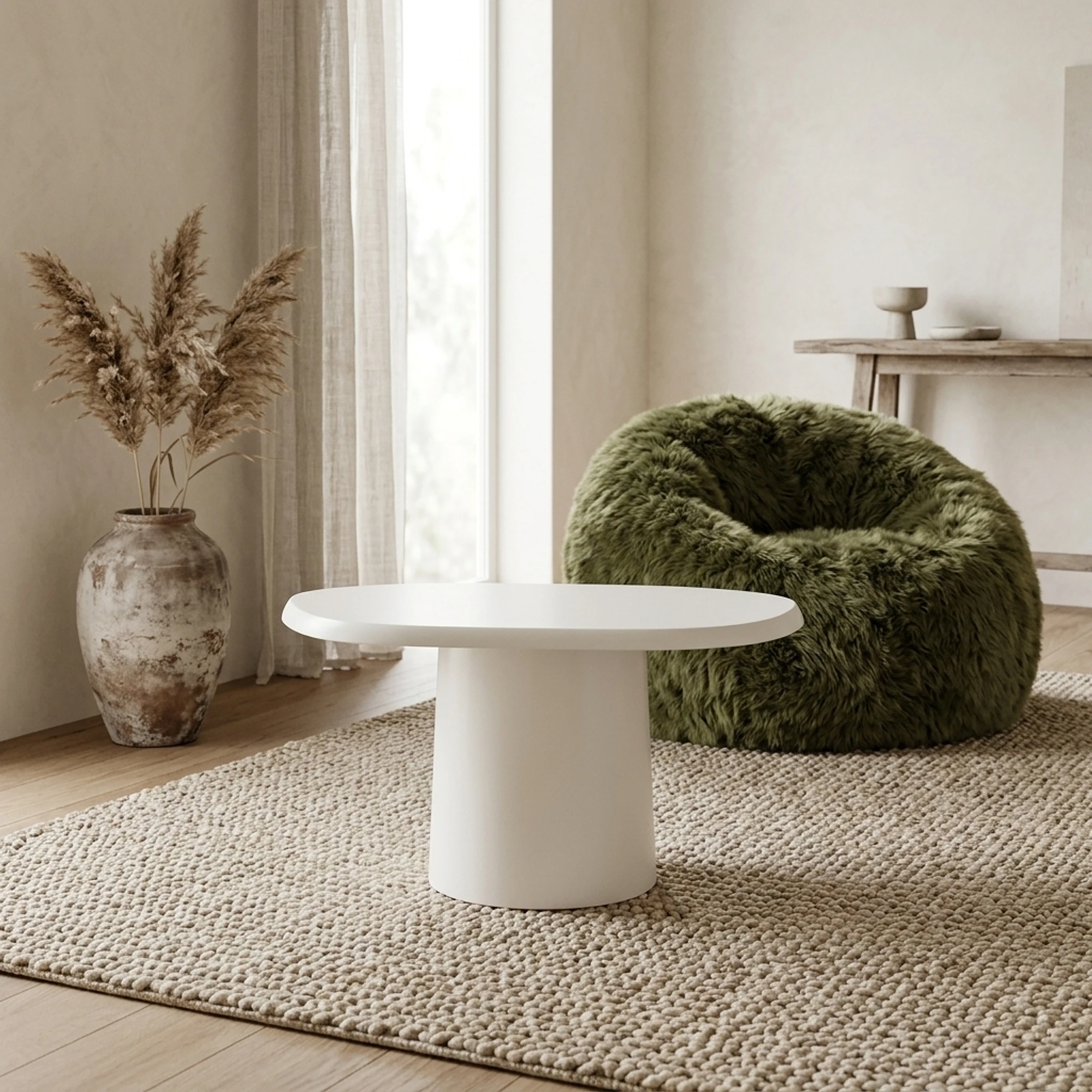 Sten White Side Table - By-Boo