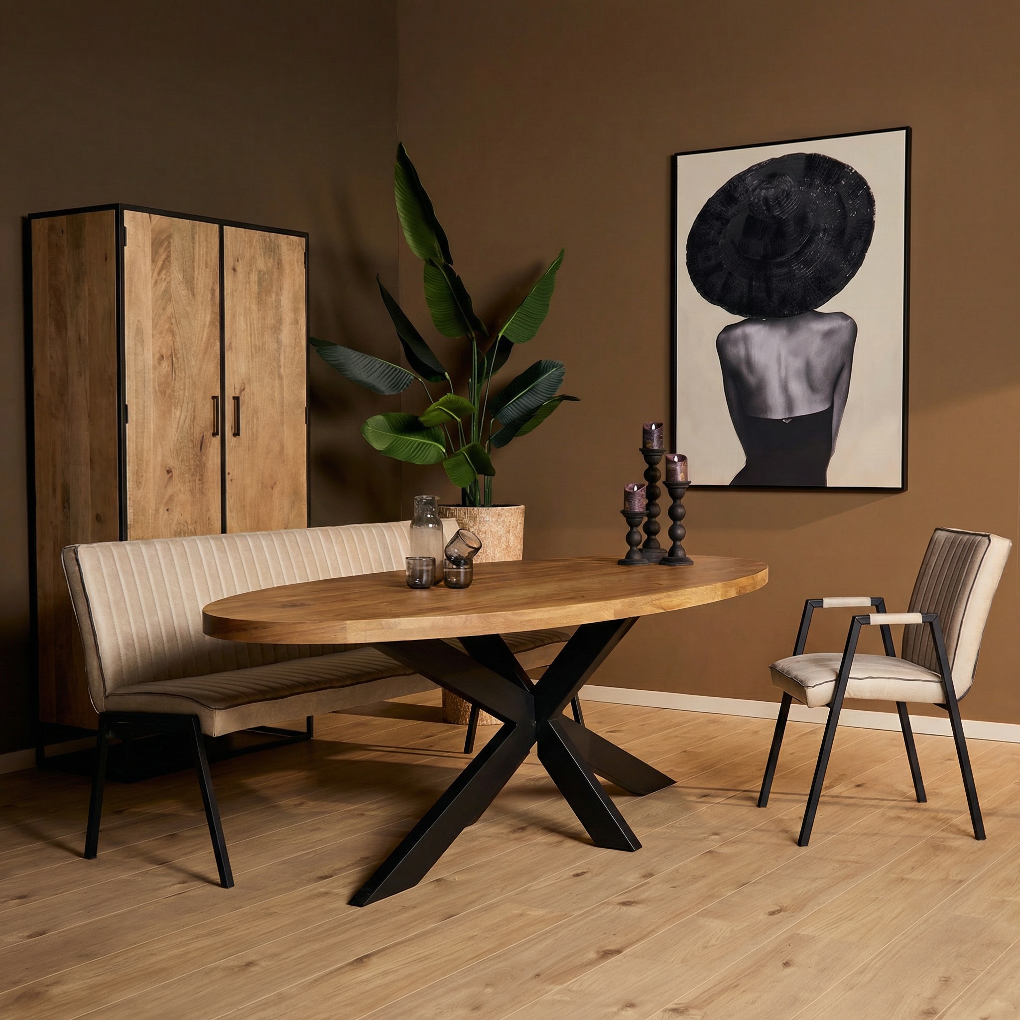 Mesa de comedor Dakota | 180 cm | Ovalada - Starfurn