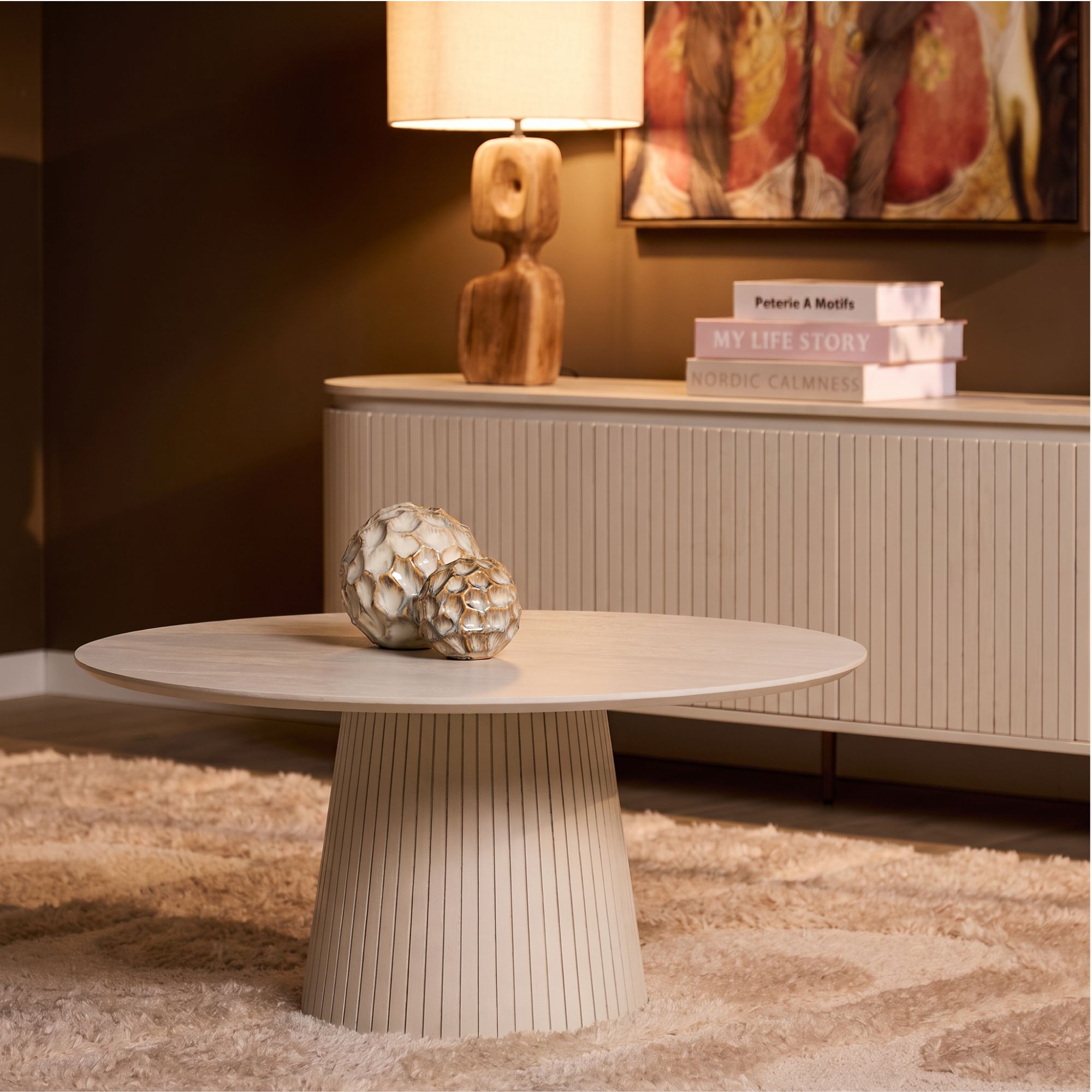 Couchtisch Solana Sand Mangoholz 80 cm - Starfurn