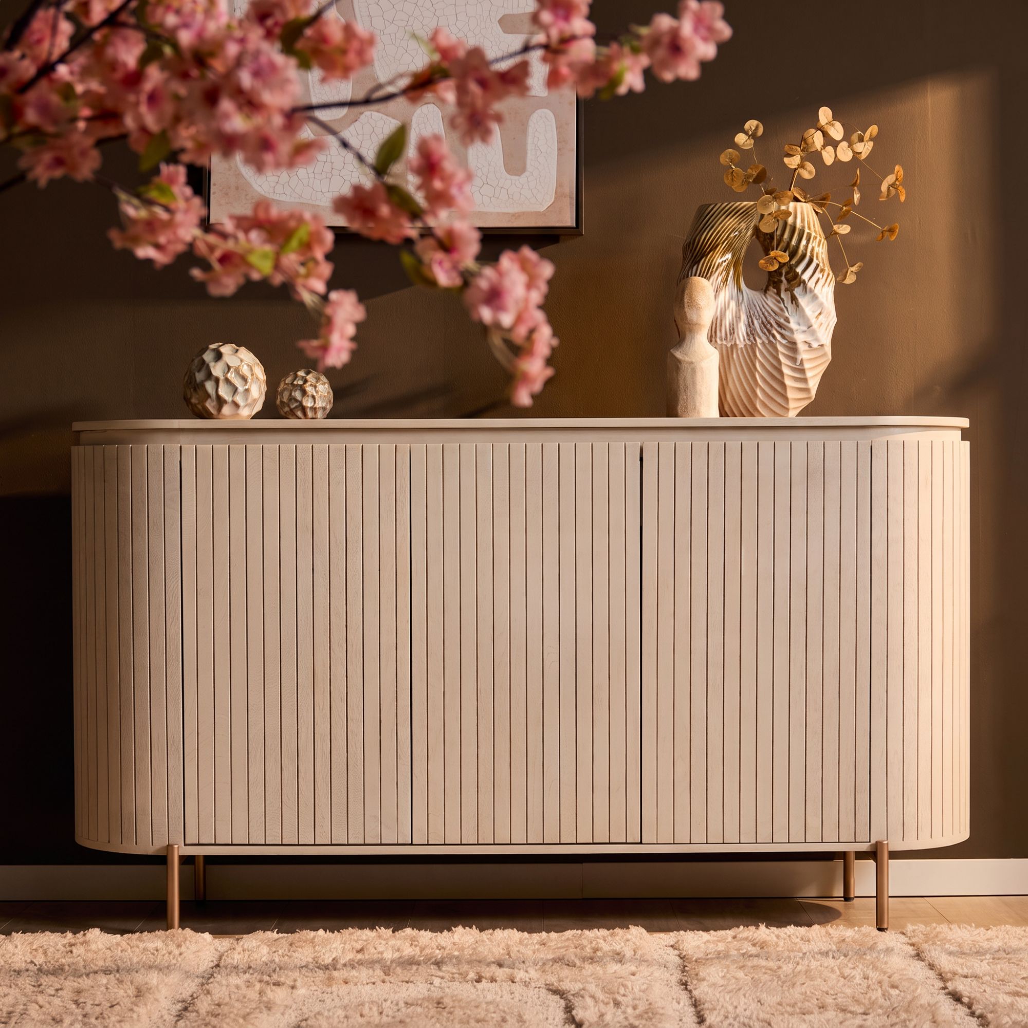 Aparador Solana arena madera de mango 165 cm - Starfurn